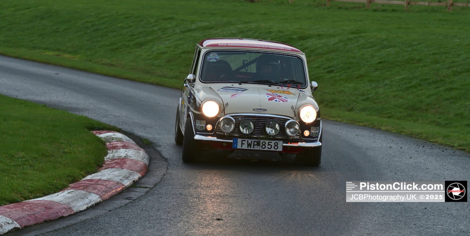 Hans-ake Soderqvist driving an Austin Mini Cooper S MkI