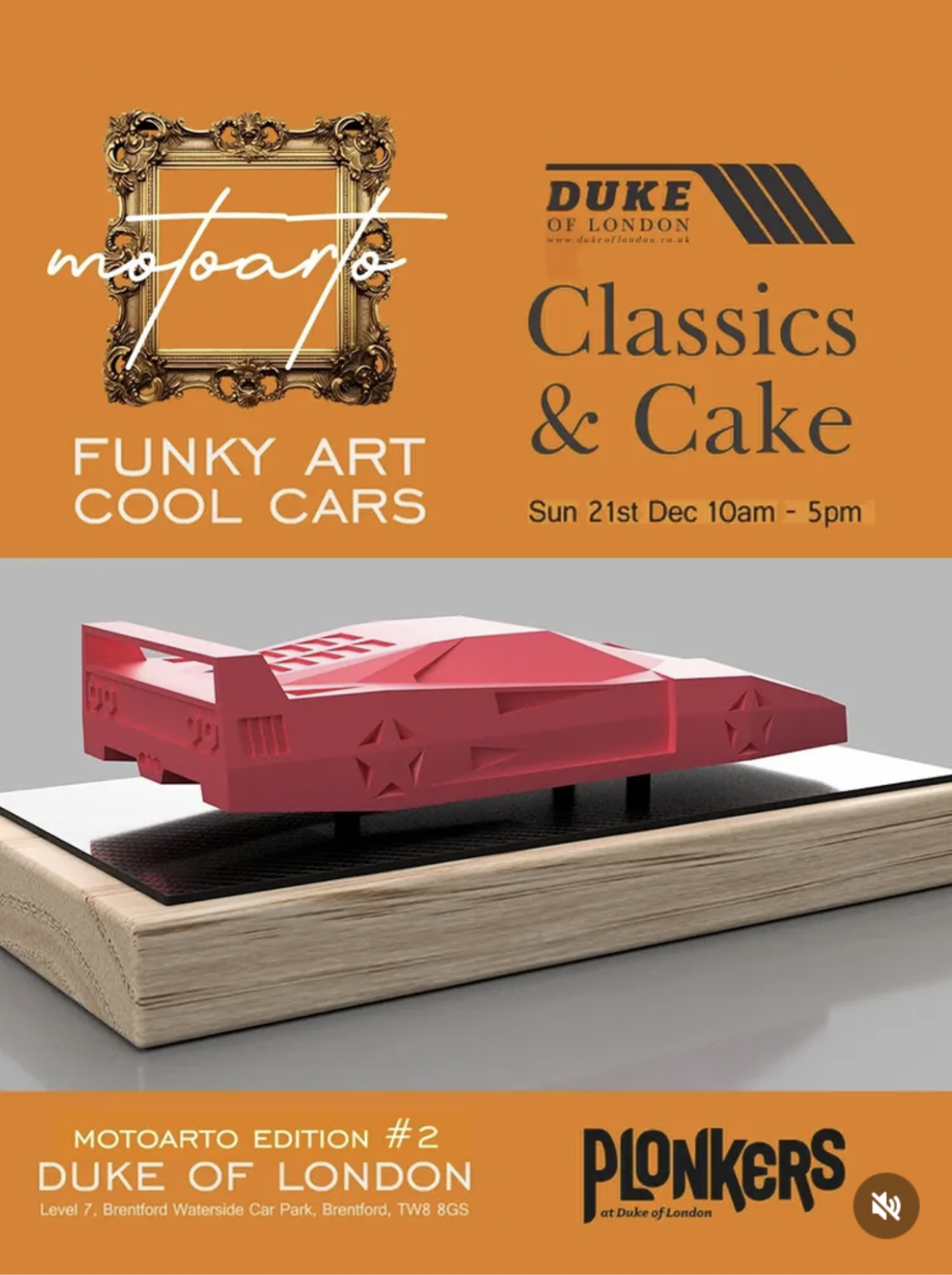 MotoArto exhibition at Duke of London Classics and Cake