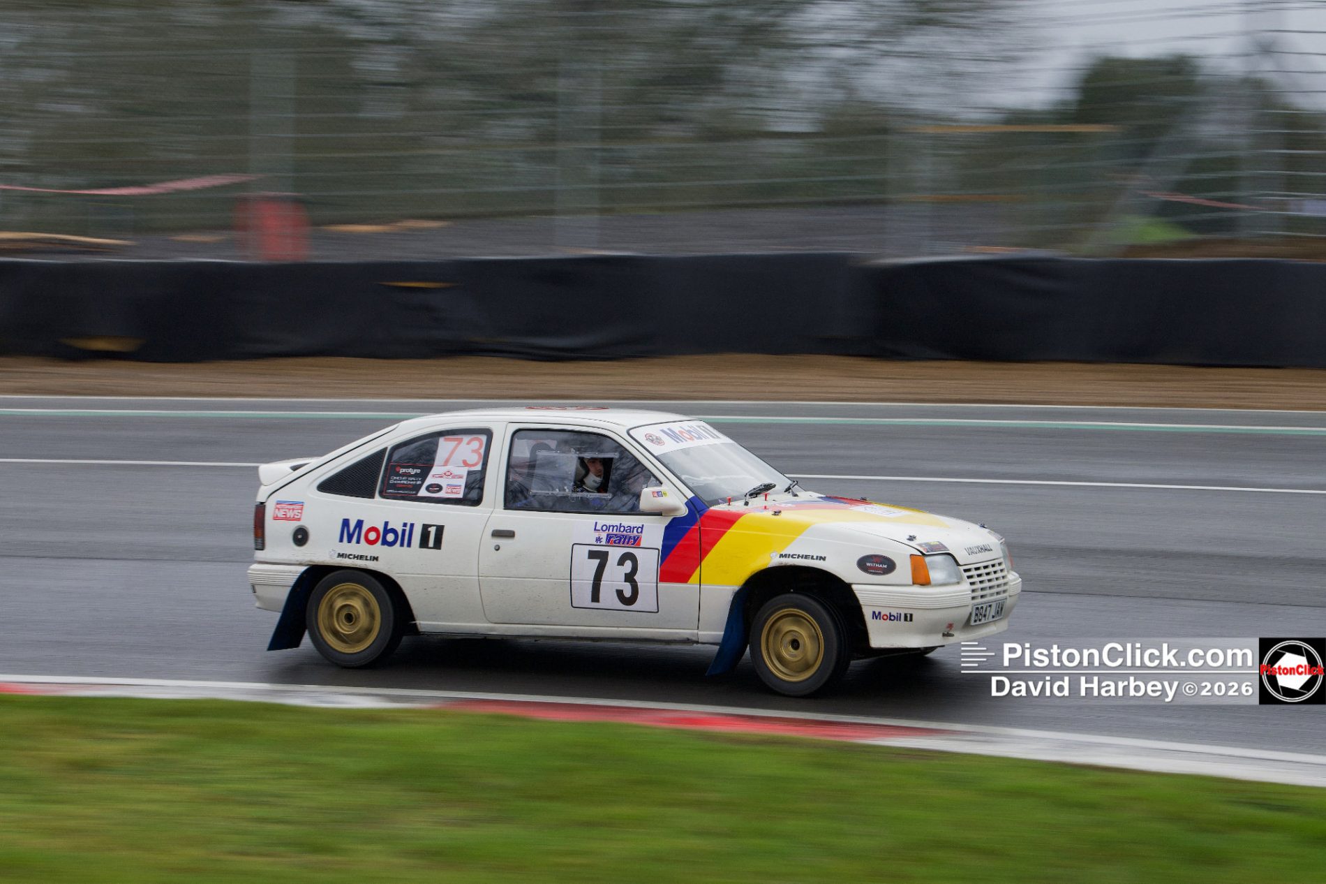 Joshua Tatchell and Ian Tatchell in the Vauxhall Astra
