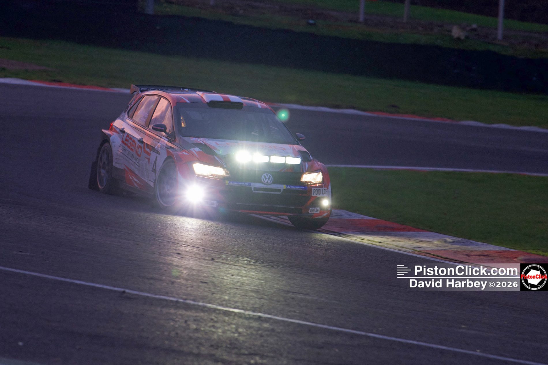 John Stone and Rhys Stoneman rallying the Volkswagen Polo GTI R5