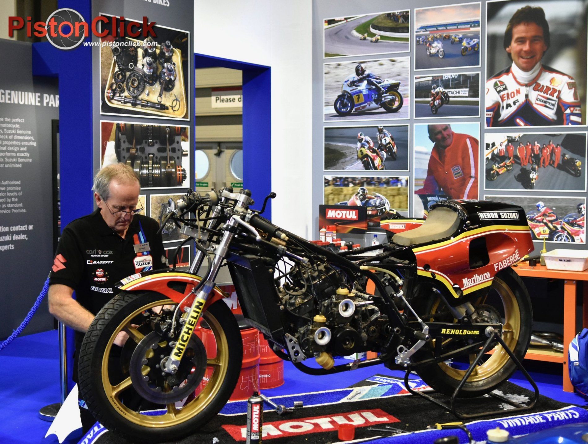 Nigel Everett and former mechanic for Barry Sheene