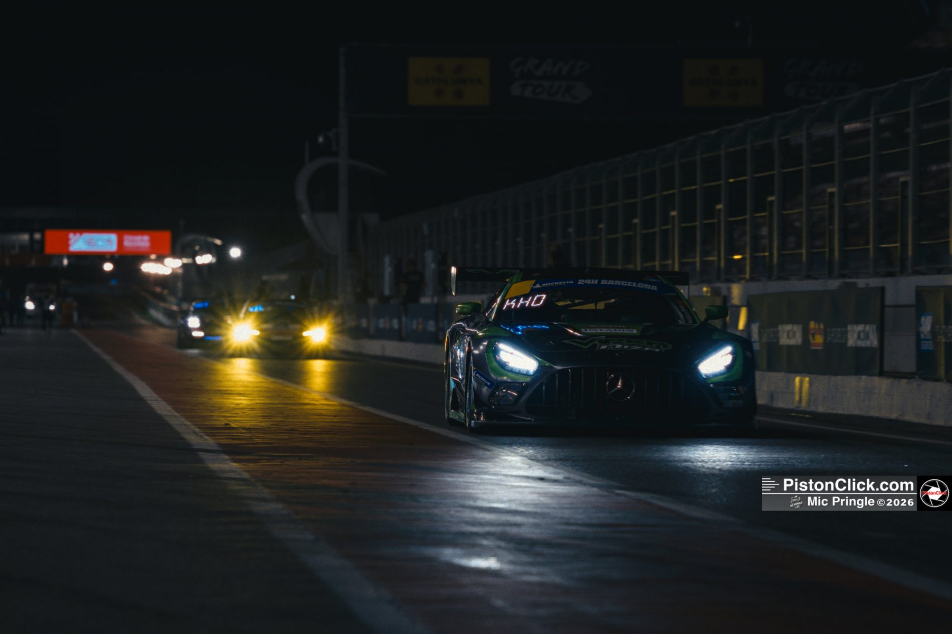 Pit lane circuit Barcelona