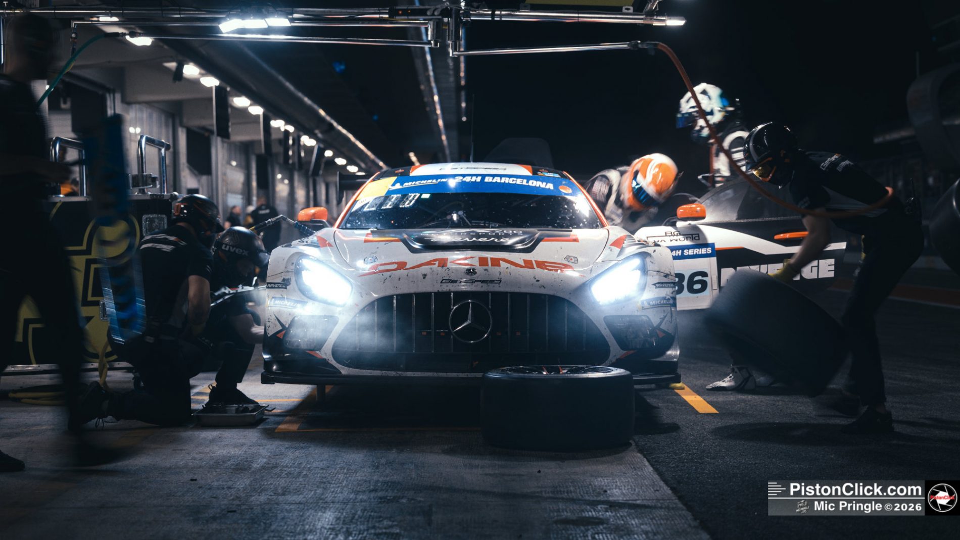 Pit lane circuit Barcelona