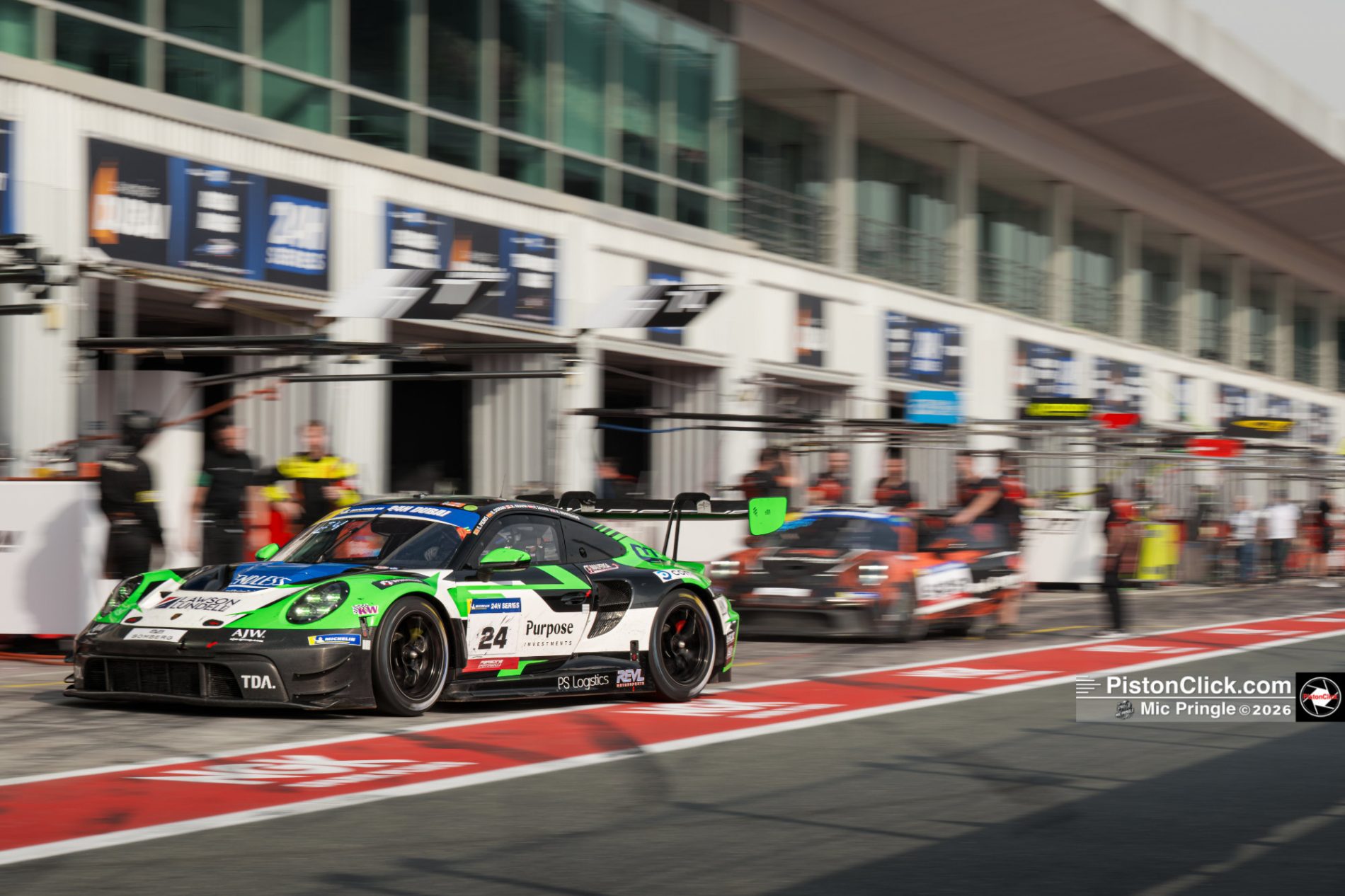 Dubai race track pits