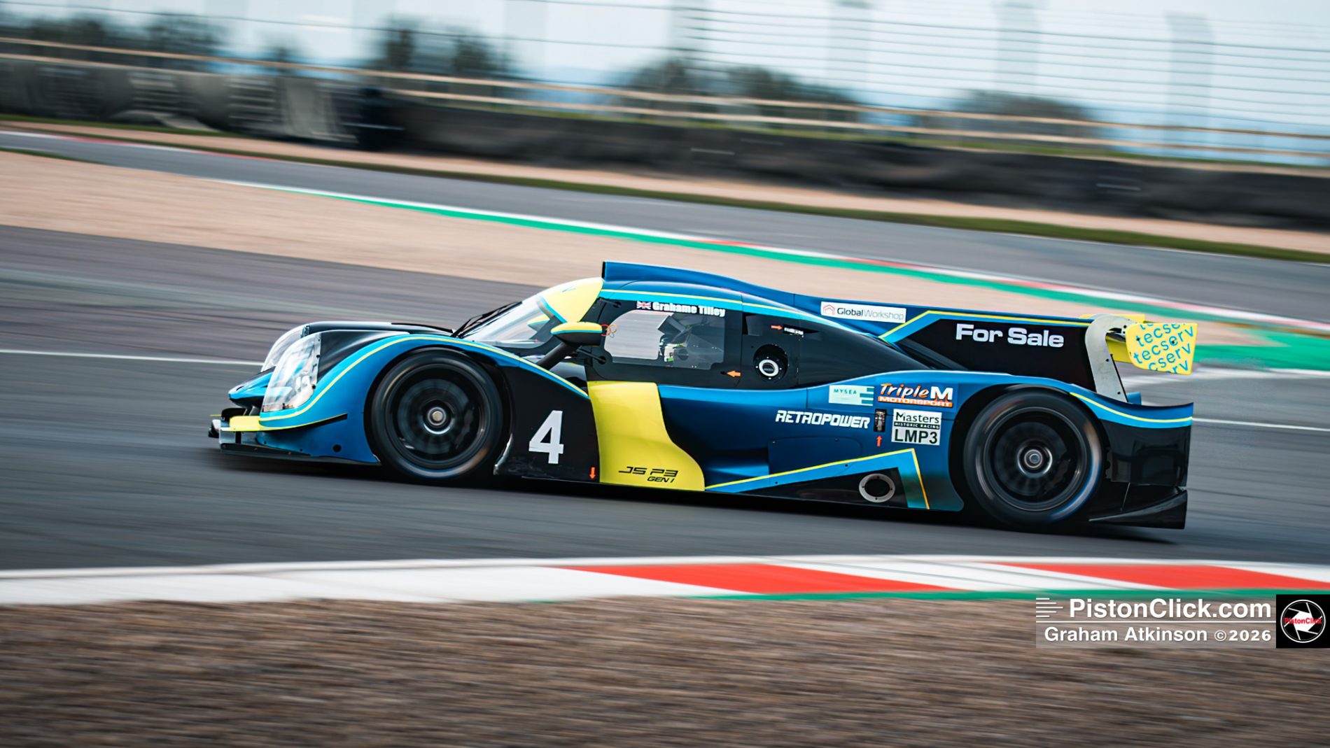 Grahame Tilley Ligier LMP3 at Donington Park