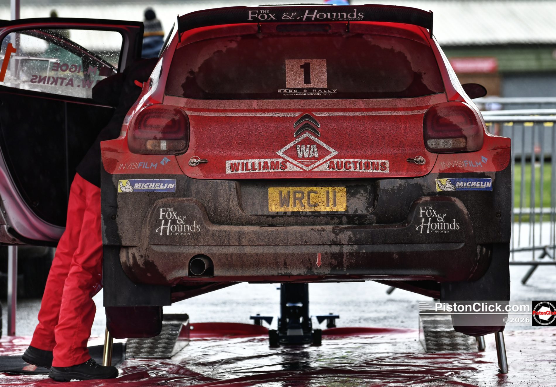 Snetterton Circuit Rallying paddock area