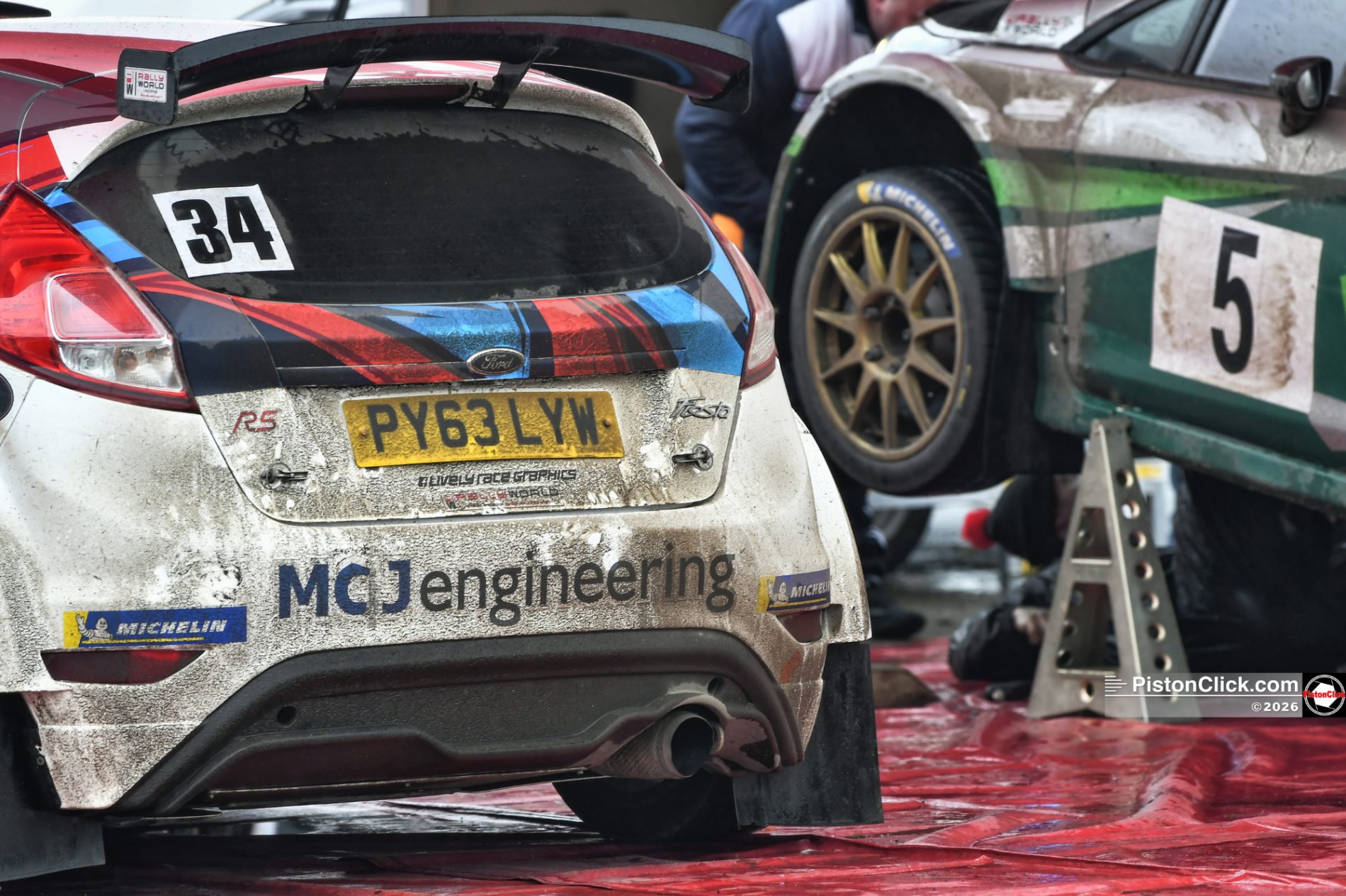 Snetterton Circuit Rallying paddock area