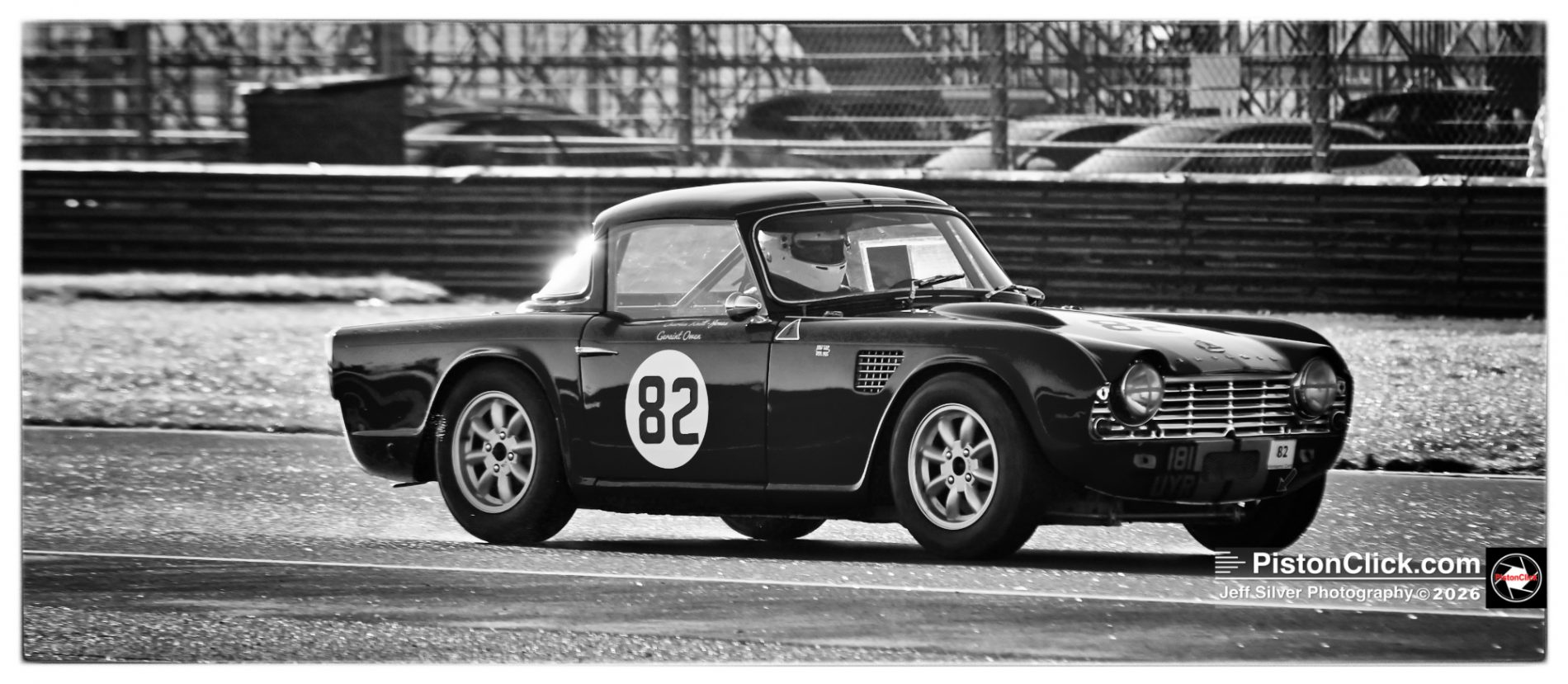 Geraint Owen’s 1962 Triumph TR4 at the Pomeroy Trophy Silverstone
