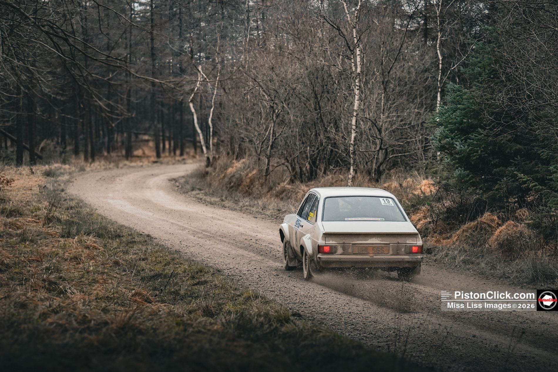 Richard Hill and Patrick Cooper Rallying in the Escort