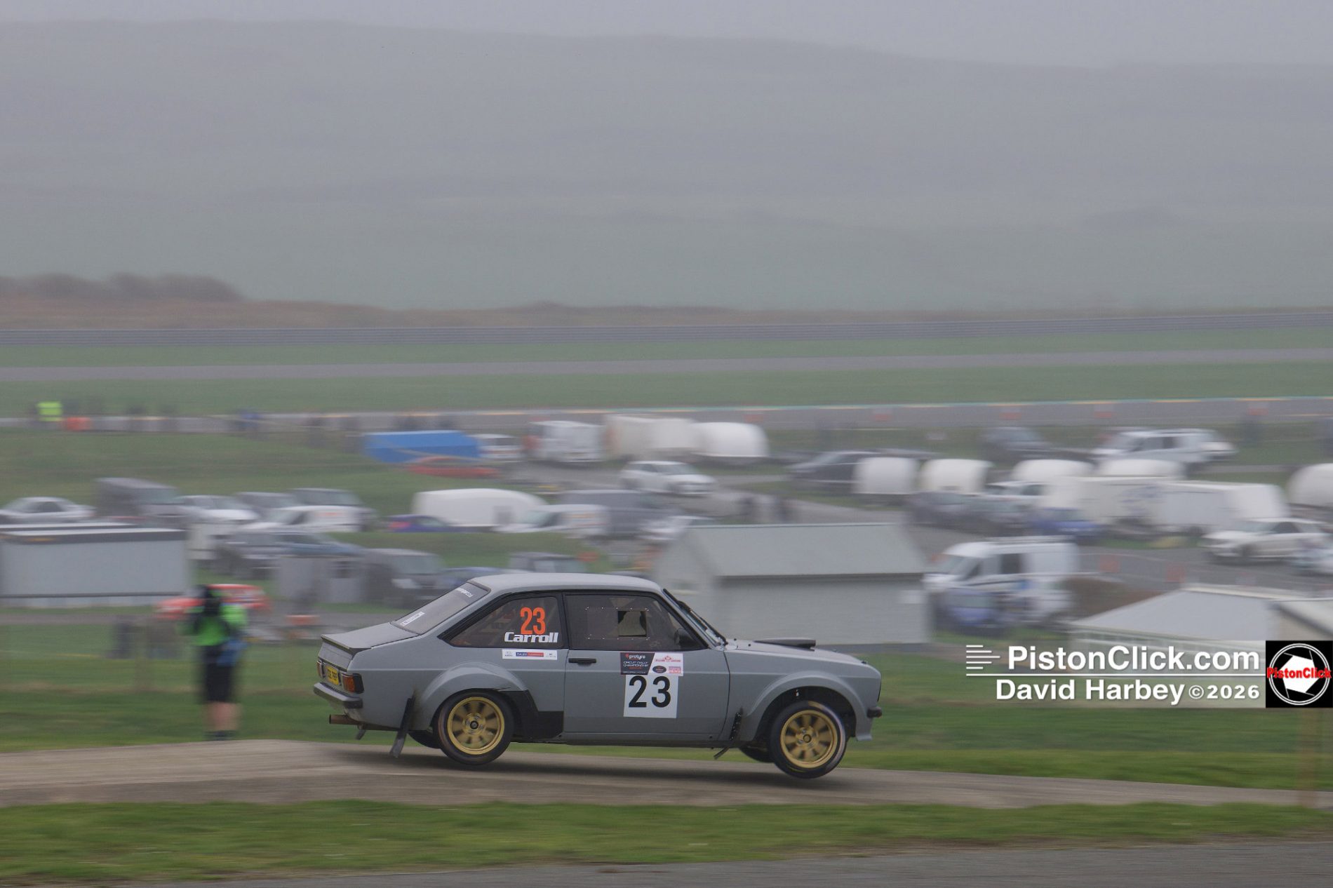 Rallying at Anglesey race track