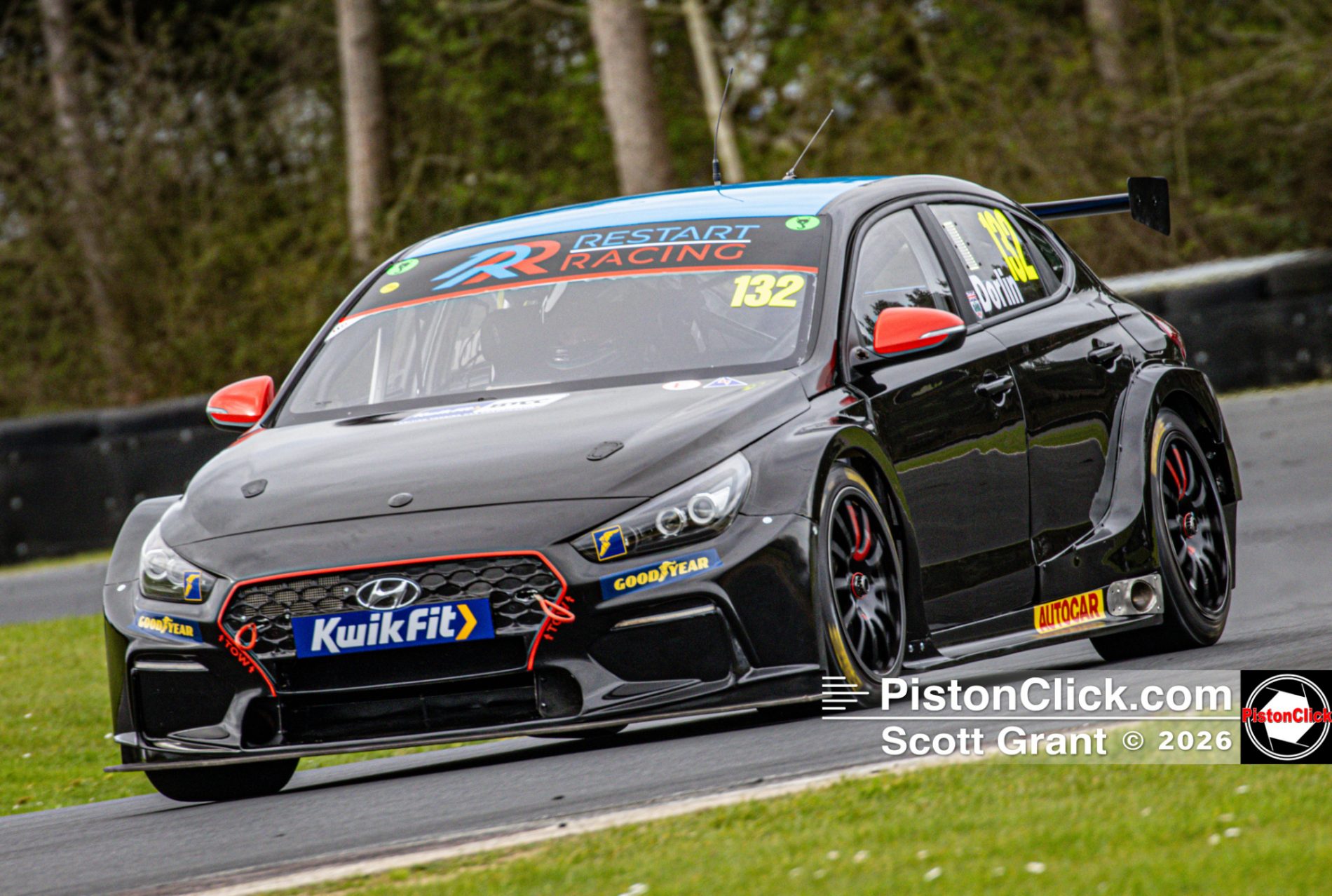 James Dorlin Restart Racing BTCC Test at Croft