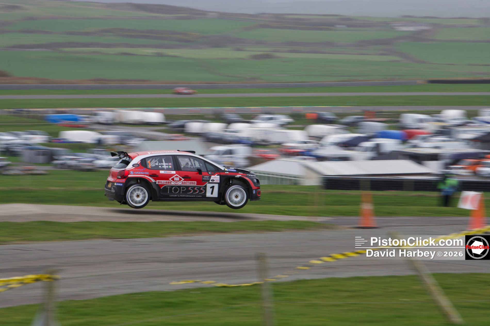 Rallying at Anglesey race track