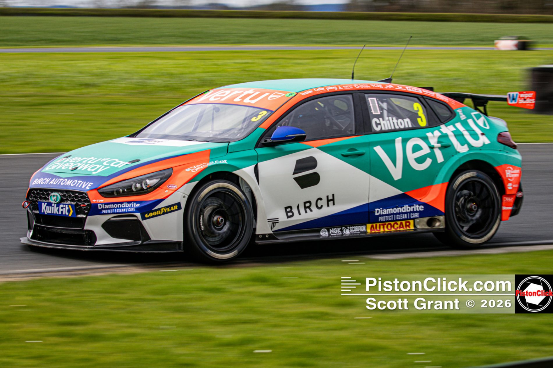 Tom Chilton Team VERTU BTCC Test at Croft