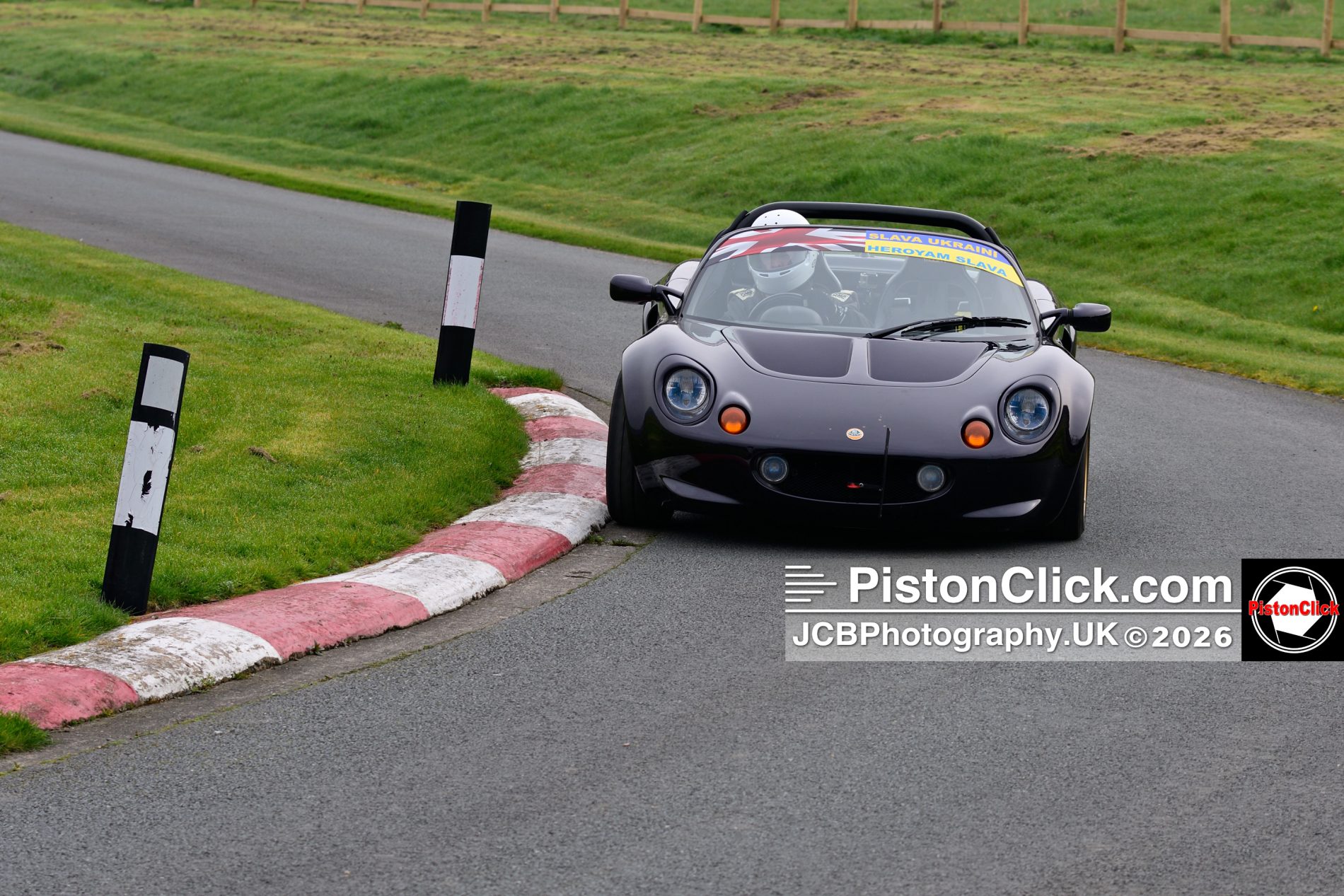 David Leach driving his Lotus Elise