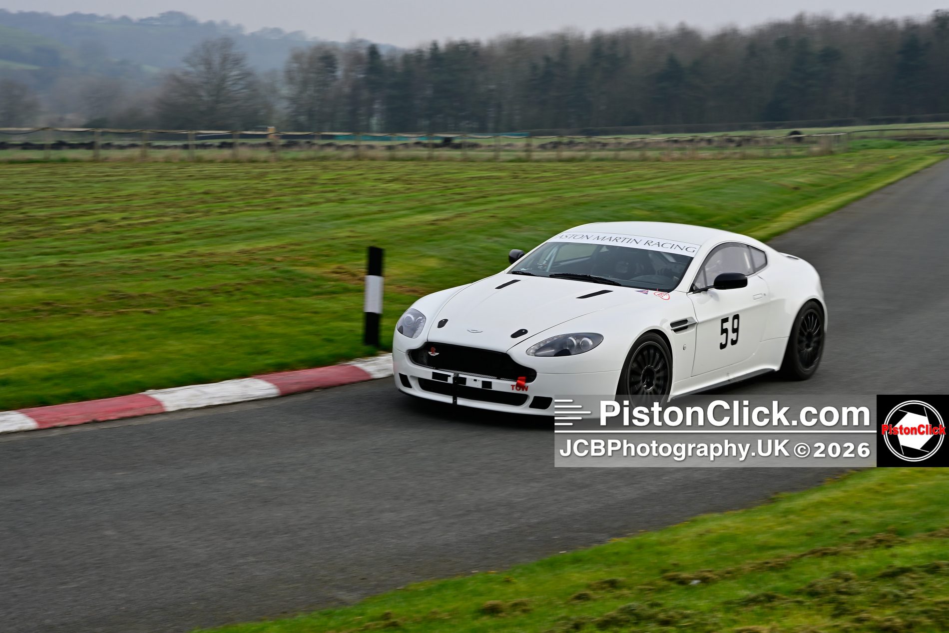 Peter House in his Aston Martin Vantage GT4 Rallye 2