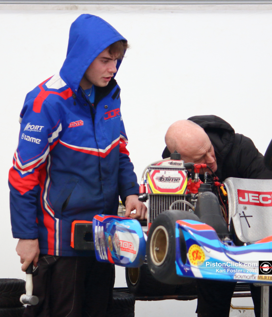 Reuban Kernohan kart racing at PFI