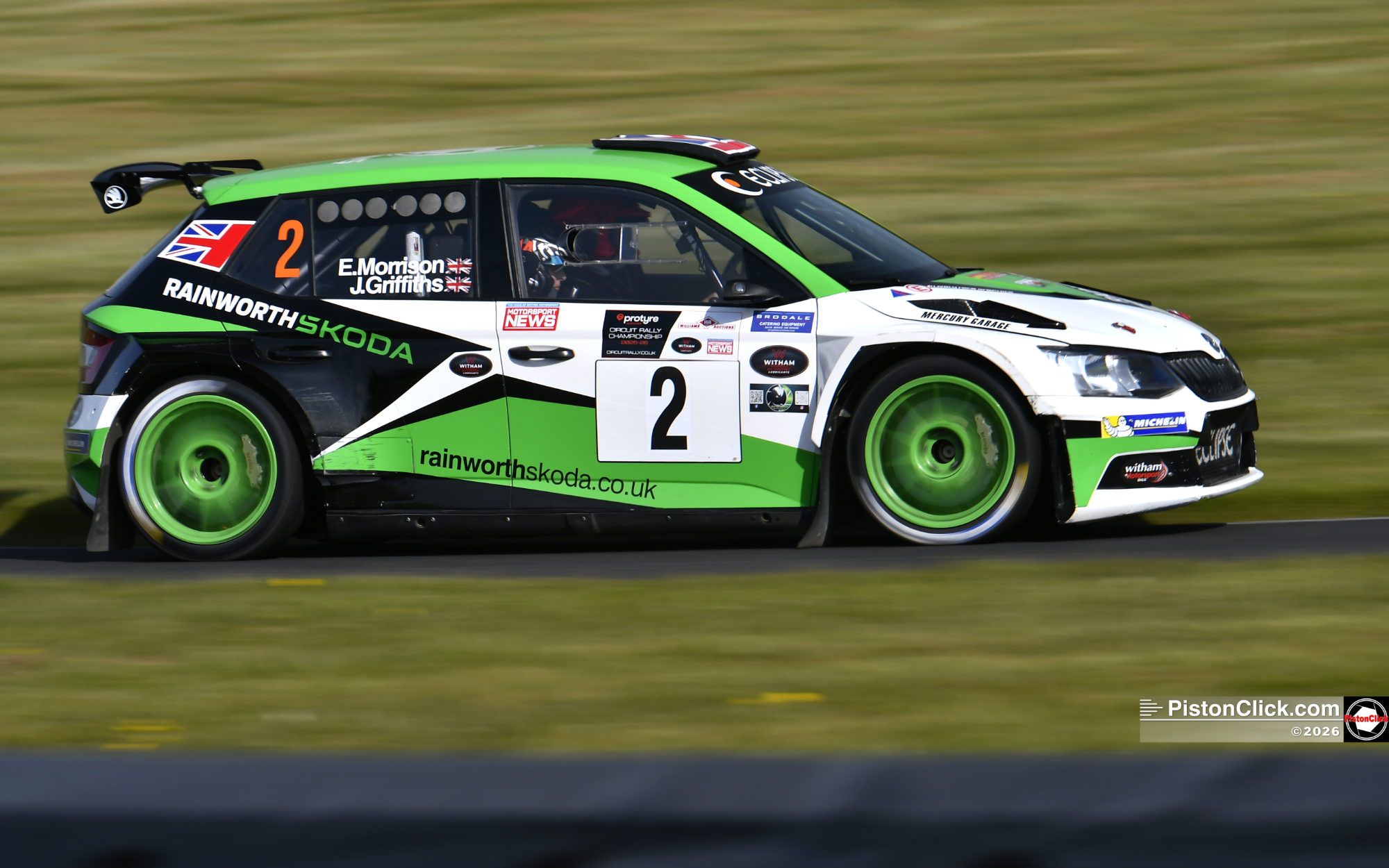 John Griffiths and co-driver Emma Morrison Circuit Rally Championship