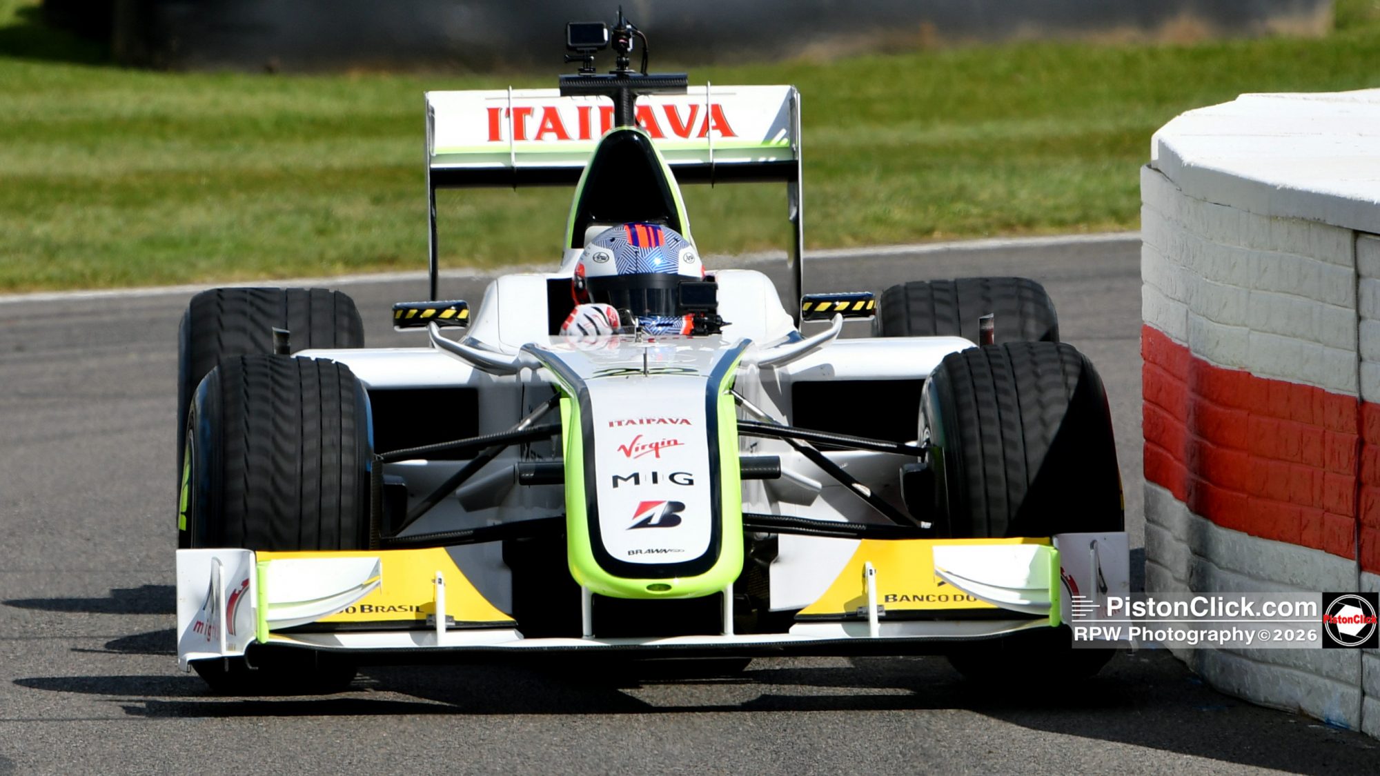 Jenson Button with Ross Brawn the Brawn GP BGP 001