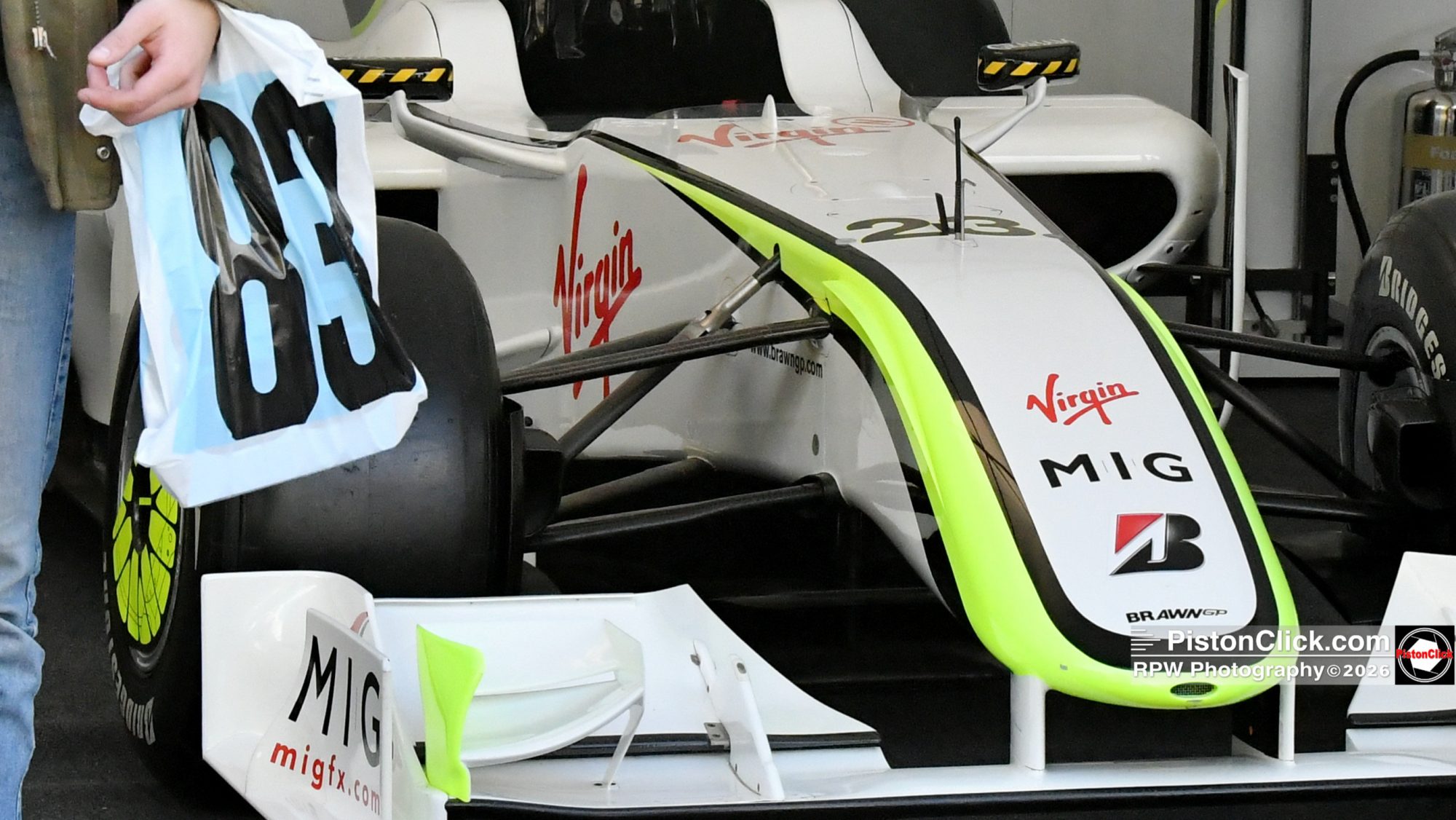 Jenson Button with Ross Brawn the Brawn GP BGP 001
