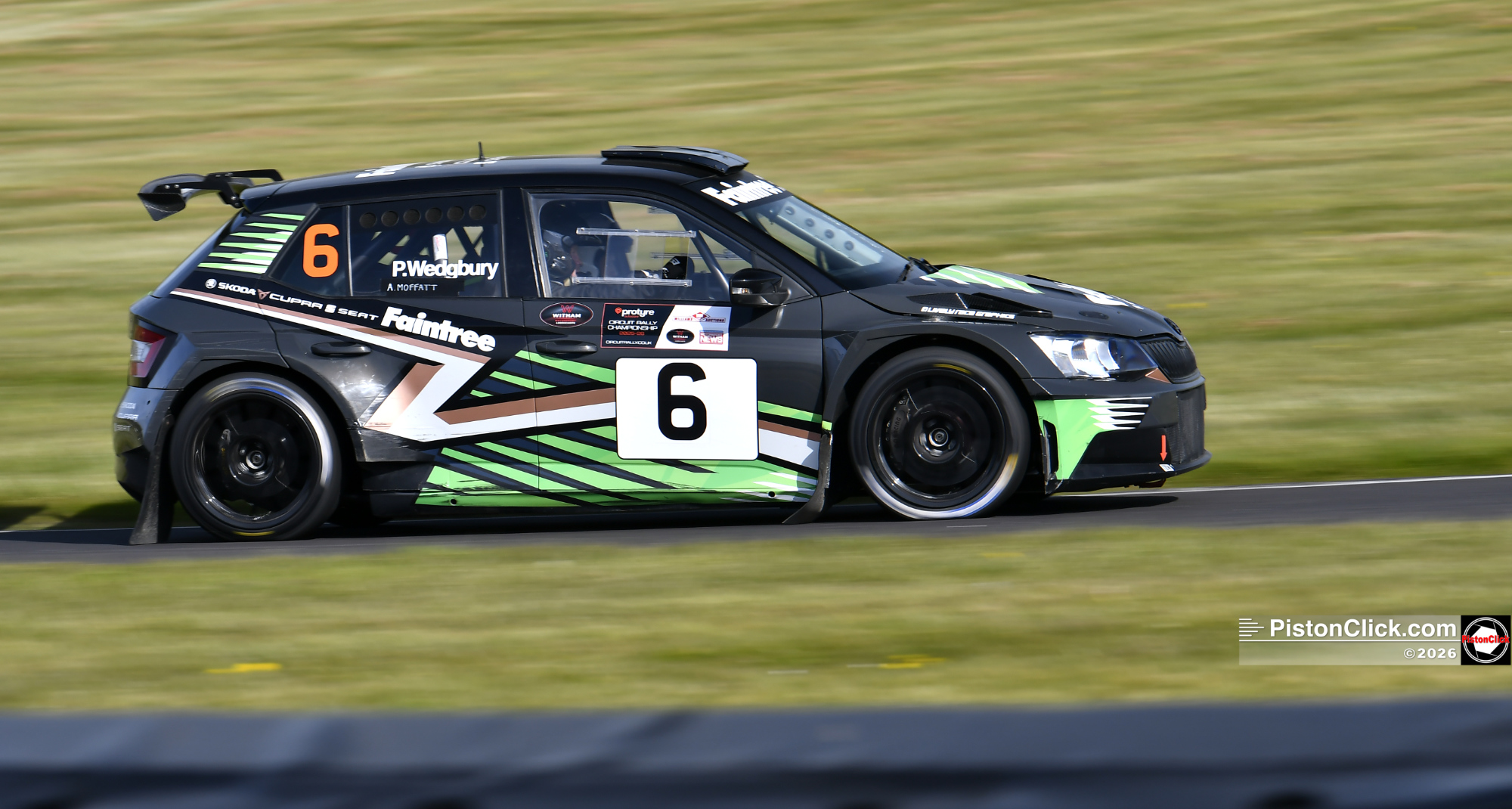Paul Wedgbury and Alastair Moffatt in their Skoda Fabia Proto