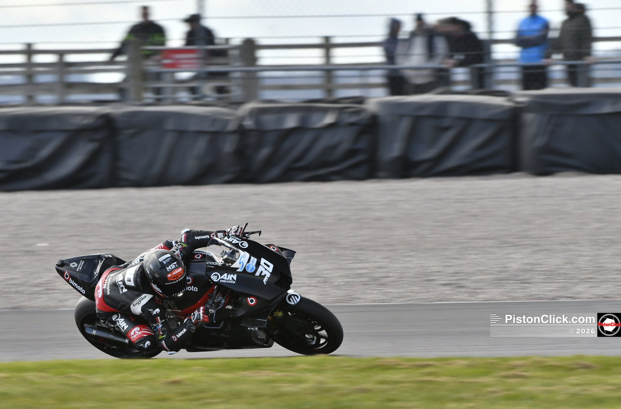 Max Cook on the AJN Steelstock team Bimota KB998 Rimini Superbike