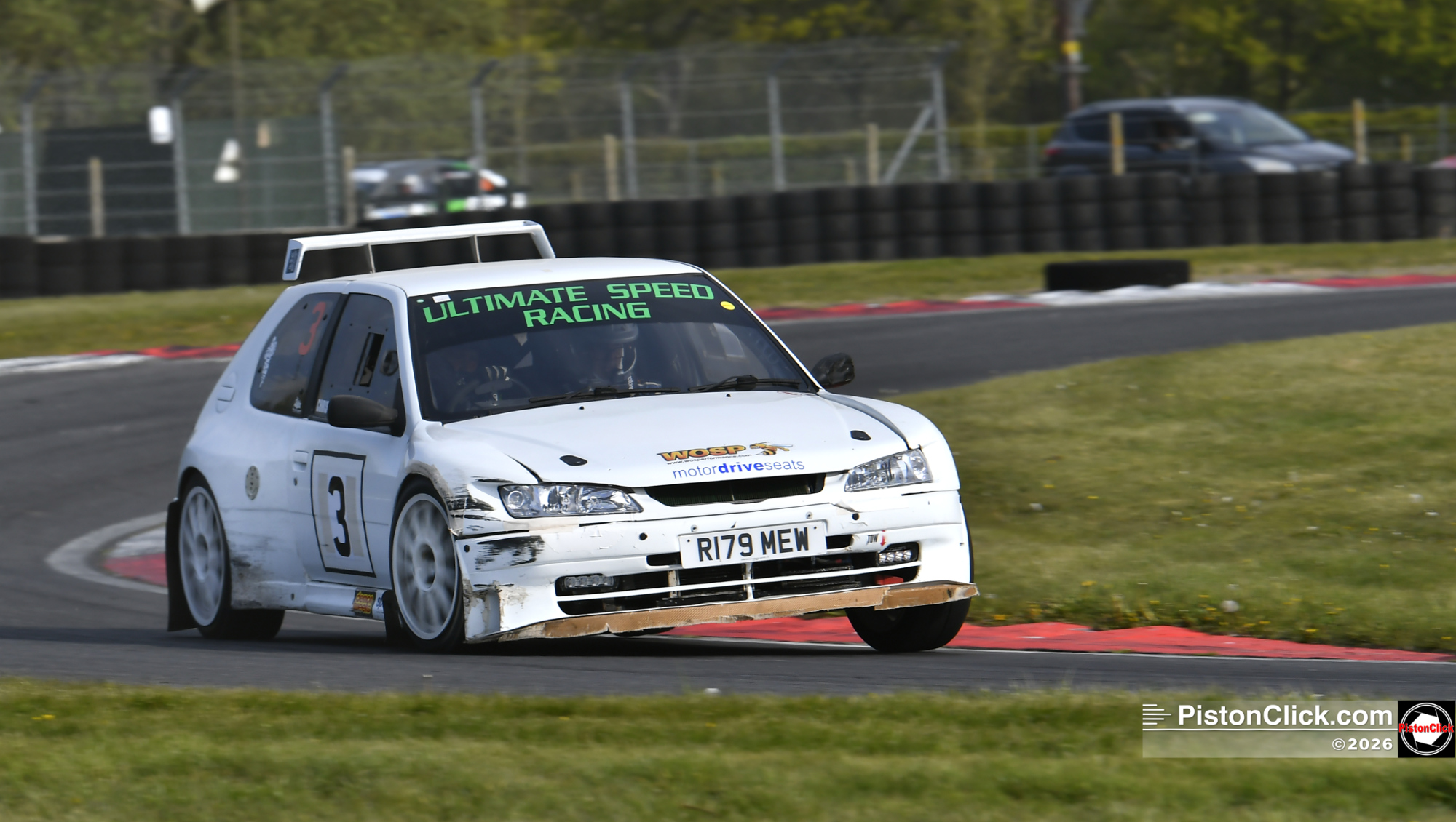 Chris West and Keith Hounslow in their Peugeot 306 Maxi