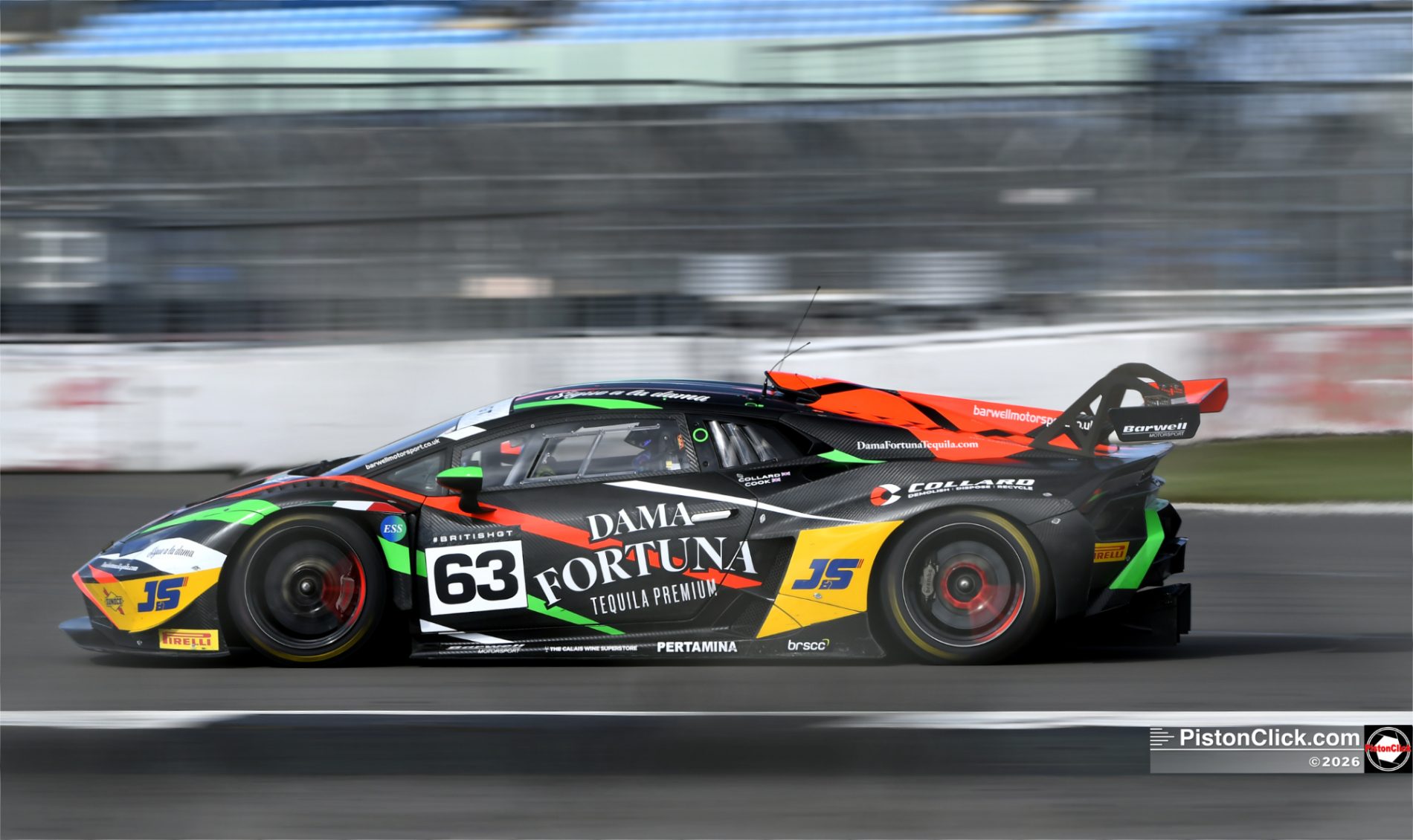 Barwell Motorsport Lamborghini Huracán GT3 Evo 2 Hugo Cook and Sandy Mitchell