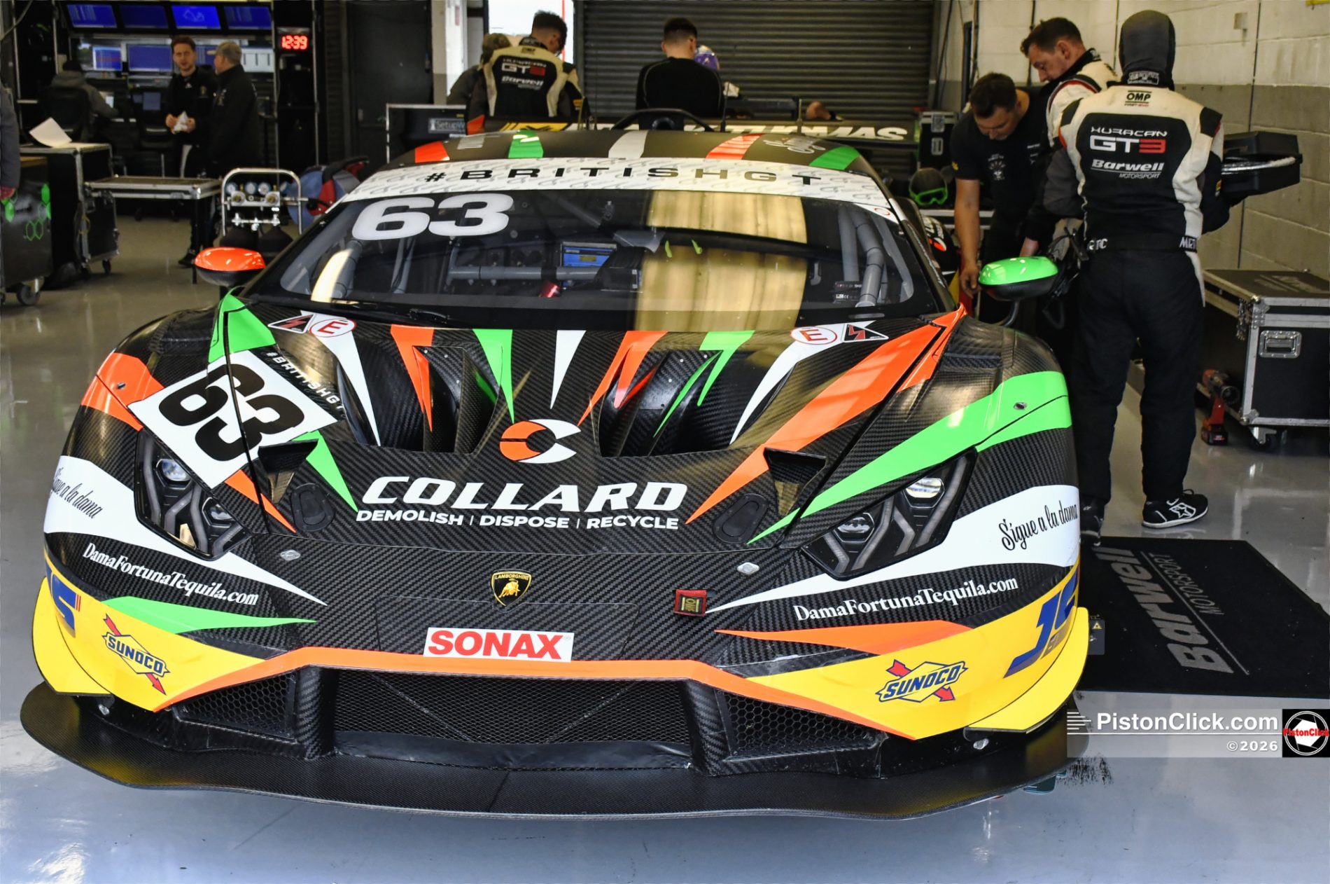Barwell Motorsport Lamborghini Huracán GT3 Evo 2 Hugo Cook and Sandy Mitchell