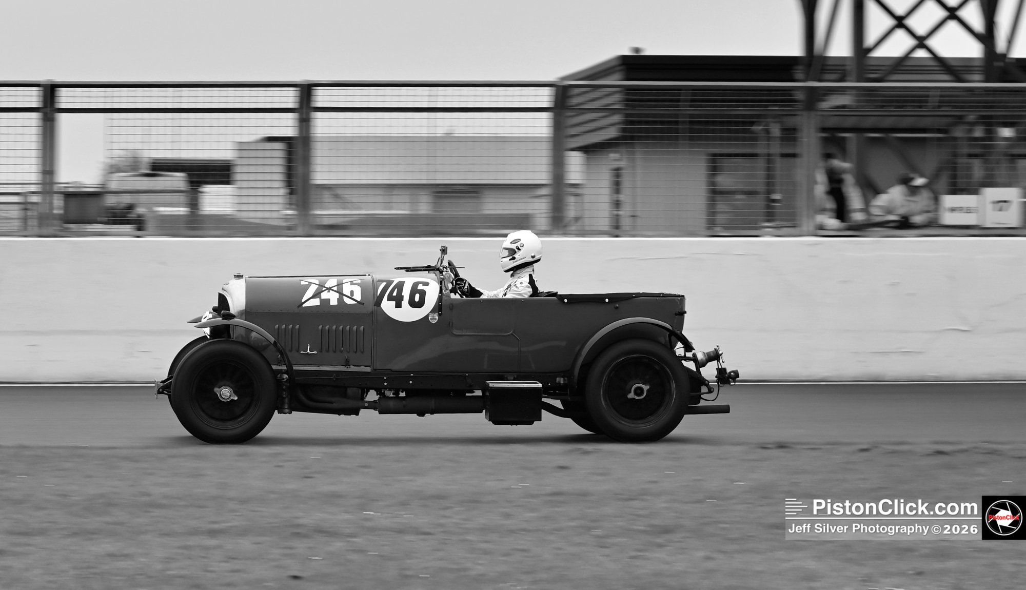 George Wiltshire in his 1928 Bentley 3 Litre