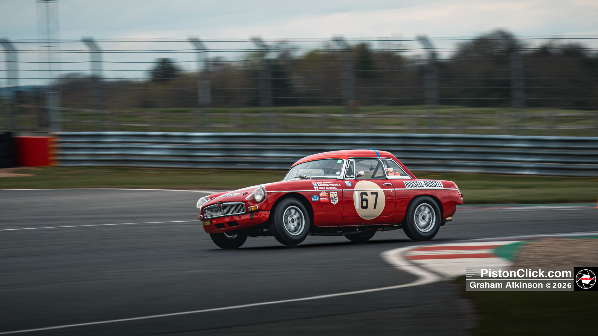 Evie Russell MGB race car