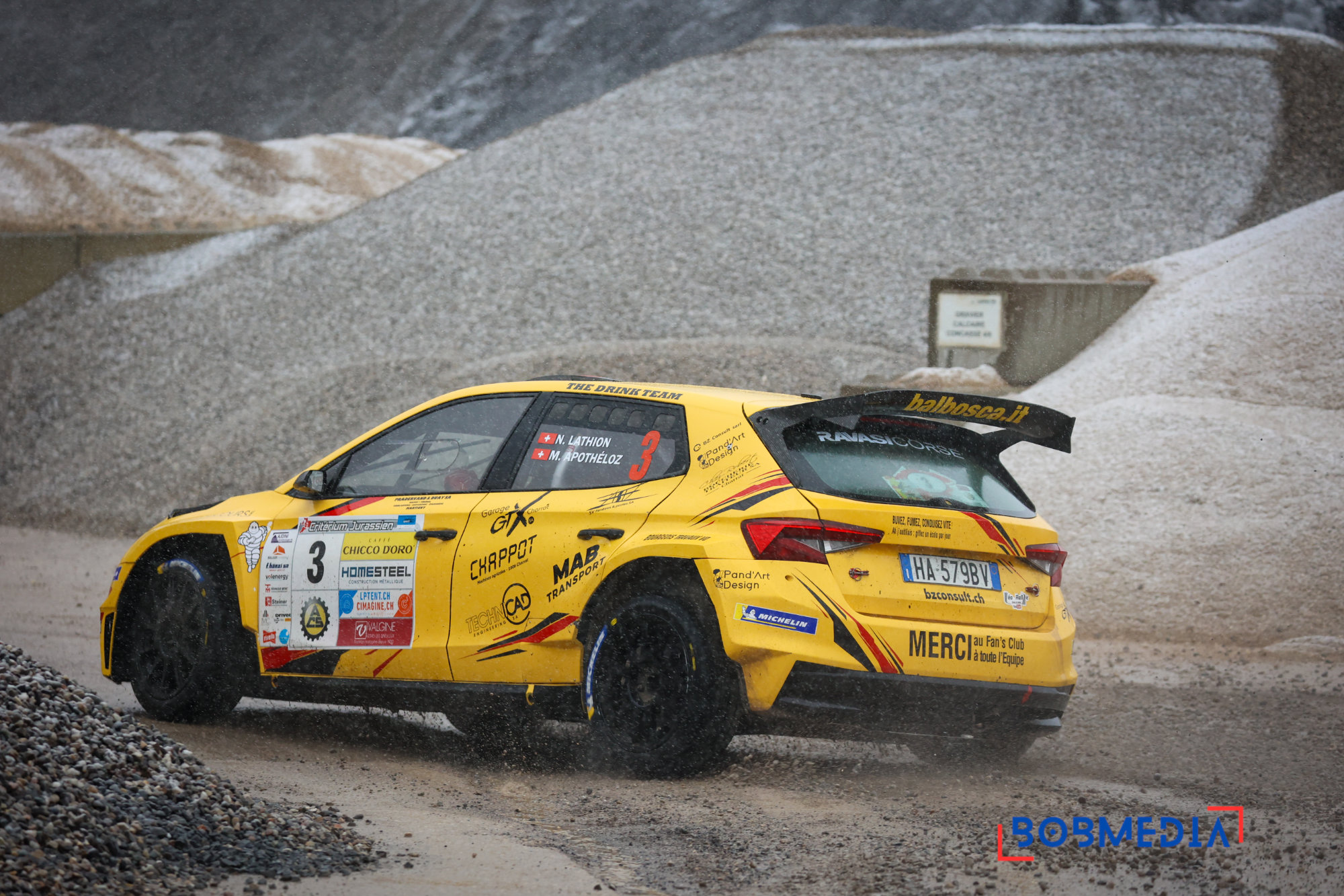 Nicolas Lathionand and Morgane Apothélo Championnat de Suisse des Rallyes