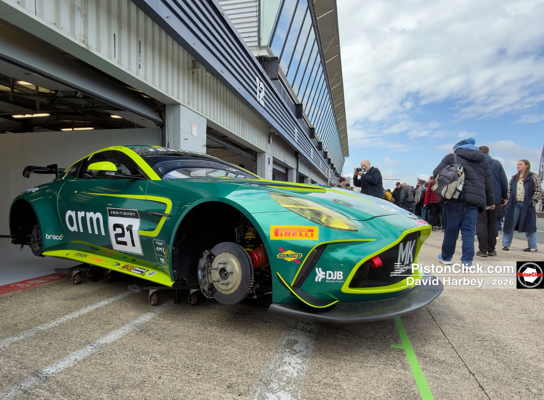 Will Orton and Jessica Hawkins set the pace in the MK Racing Aston Martin Vantage AMR GT4 Evo
