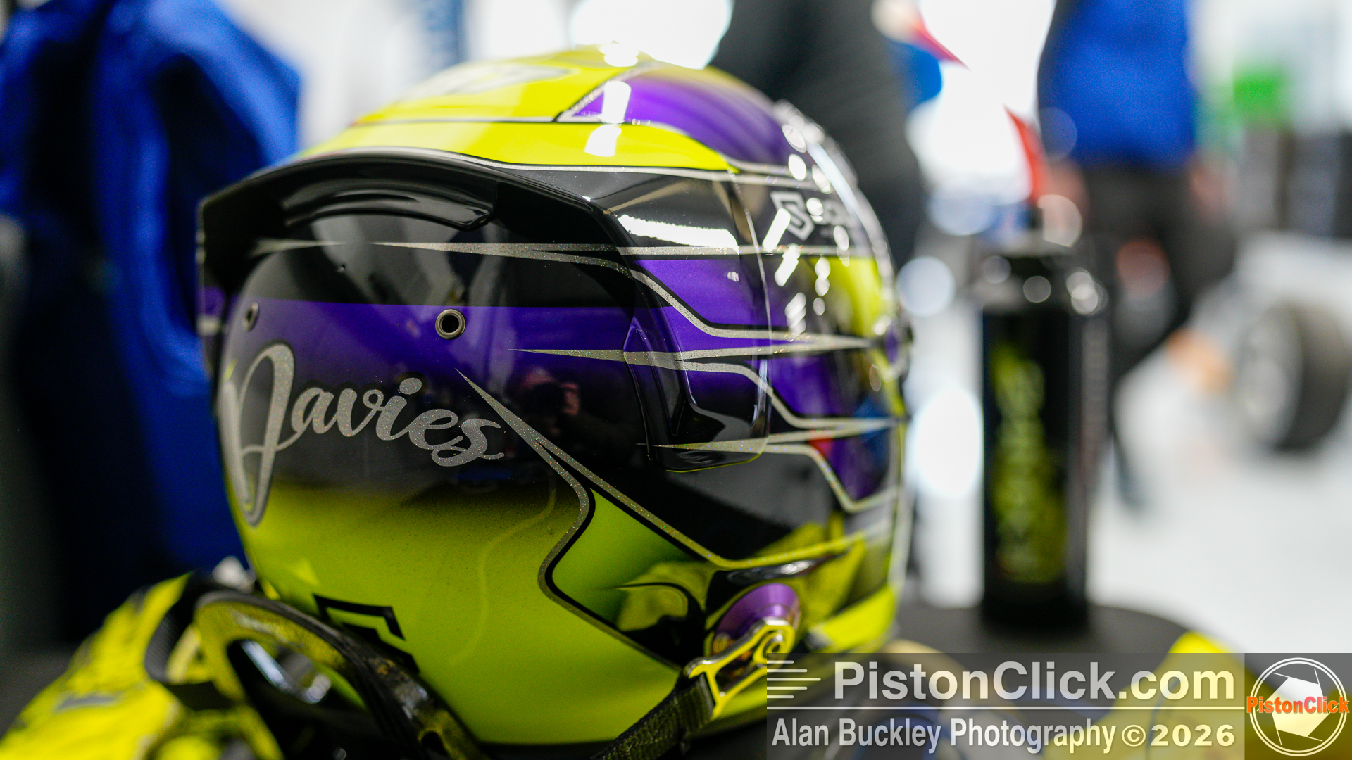 Race car driver helmet