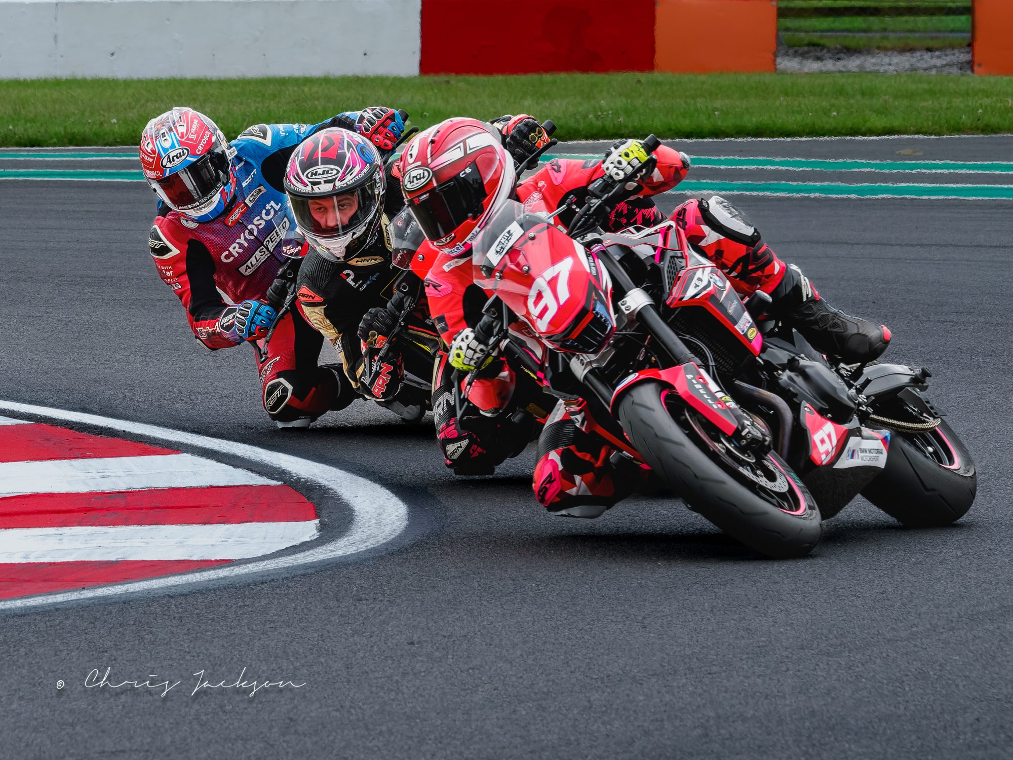 BMW 900 racing in BSB Donington Park