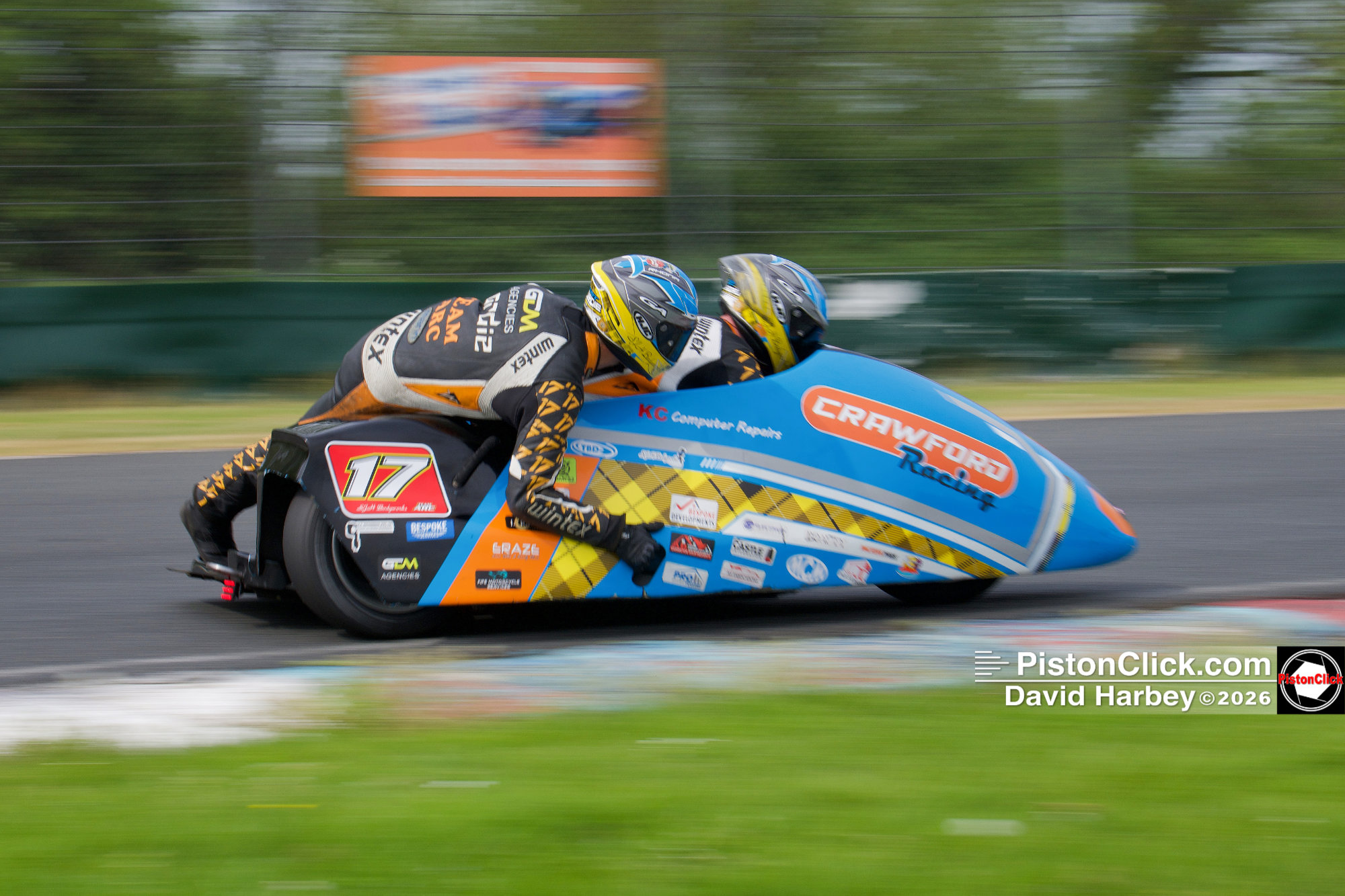 EMRA sidecars at Mallory Park