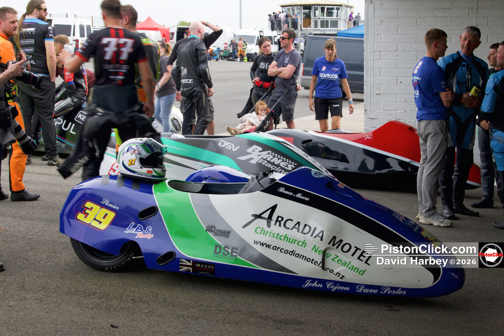 EMRA sidecars at Mallory Park