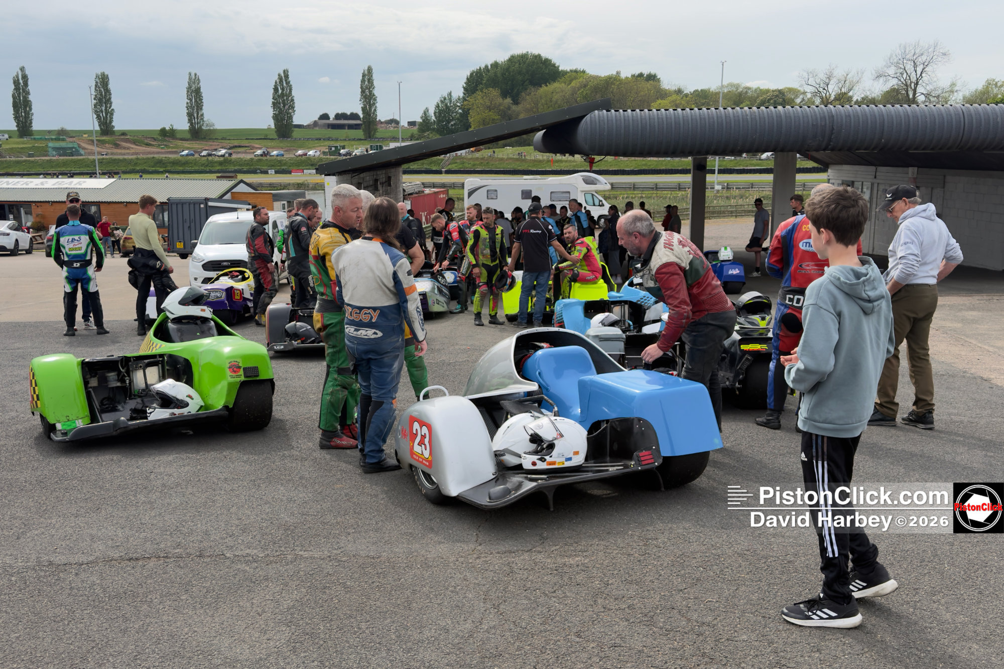 EMRA sidecars at Mallory Park