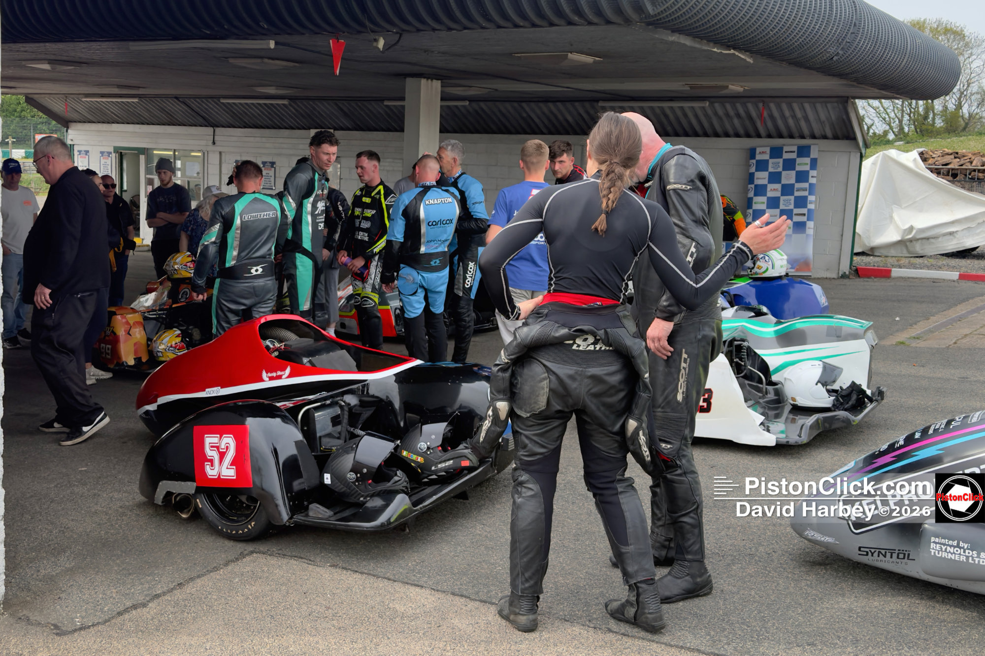 EMRA sidecars at Mallory Park