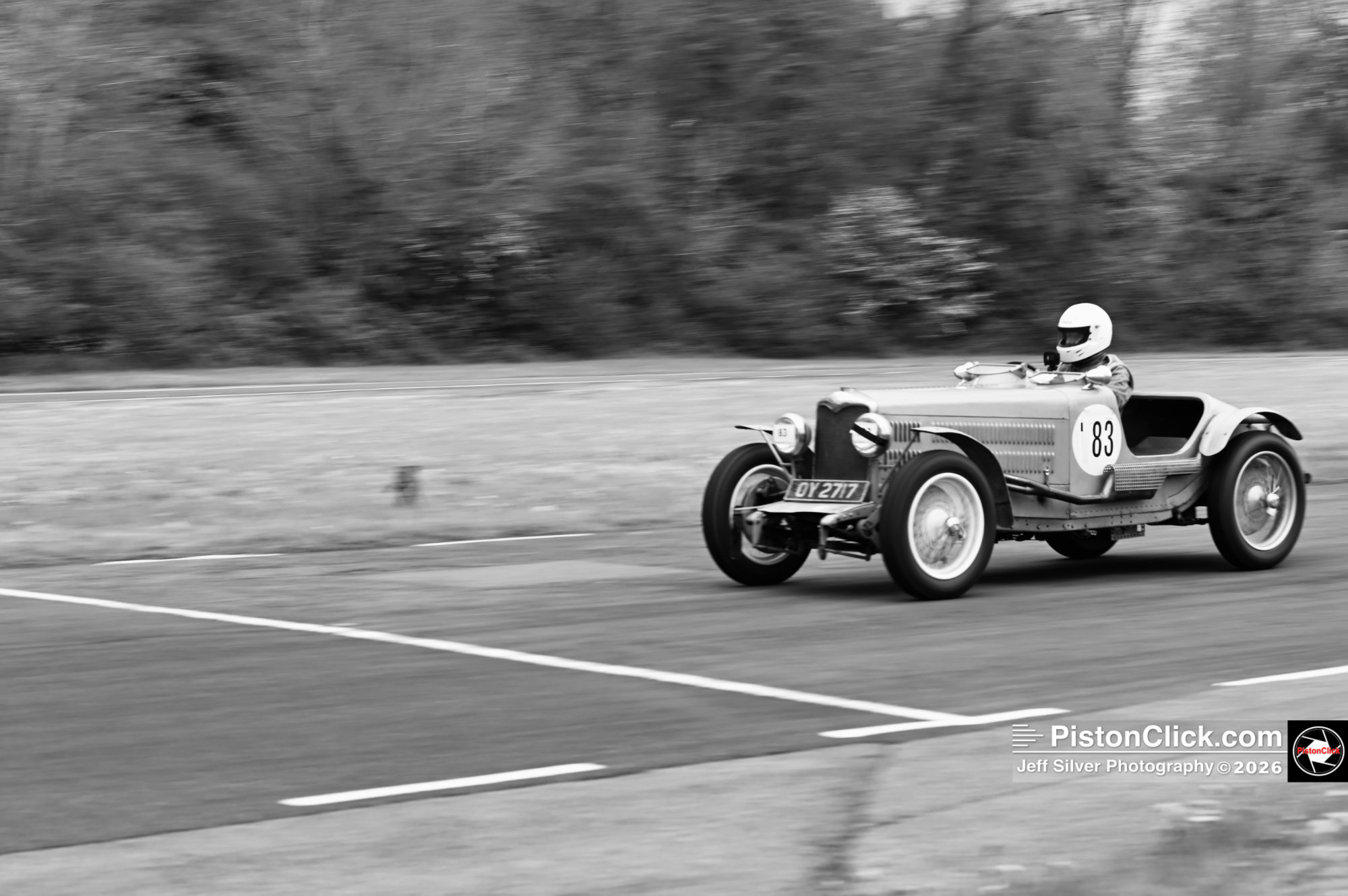 Historic car Sprint racing at Curborough
