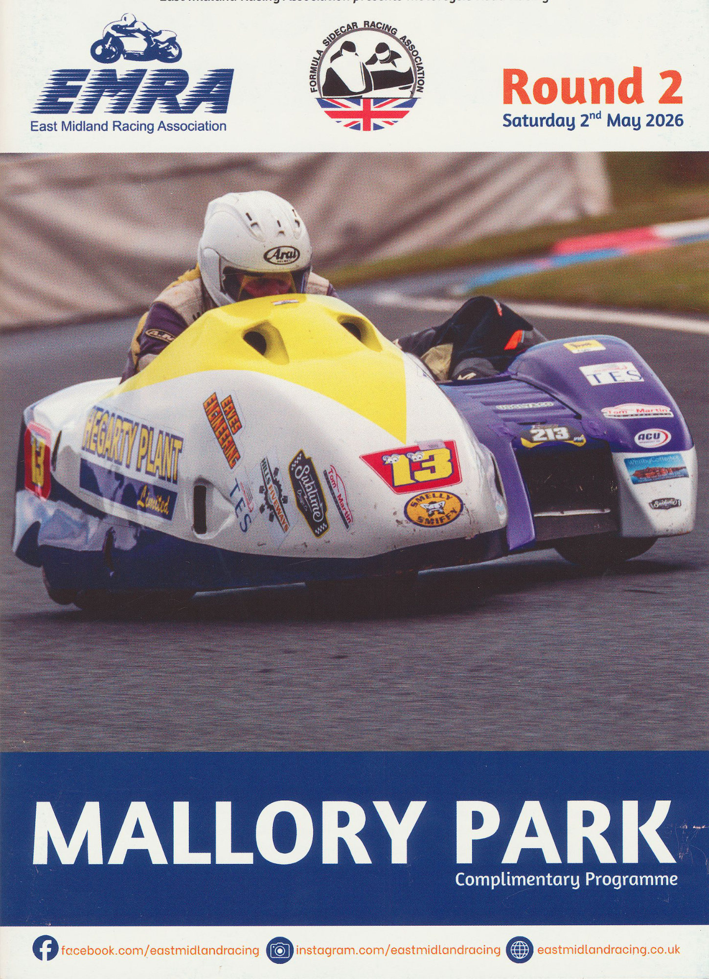 EMRA at Mallory Park program May 2026