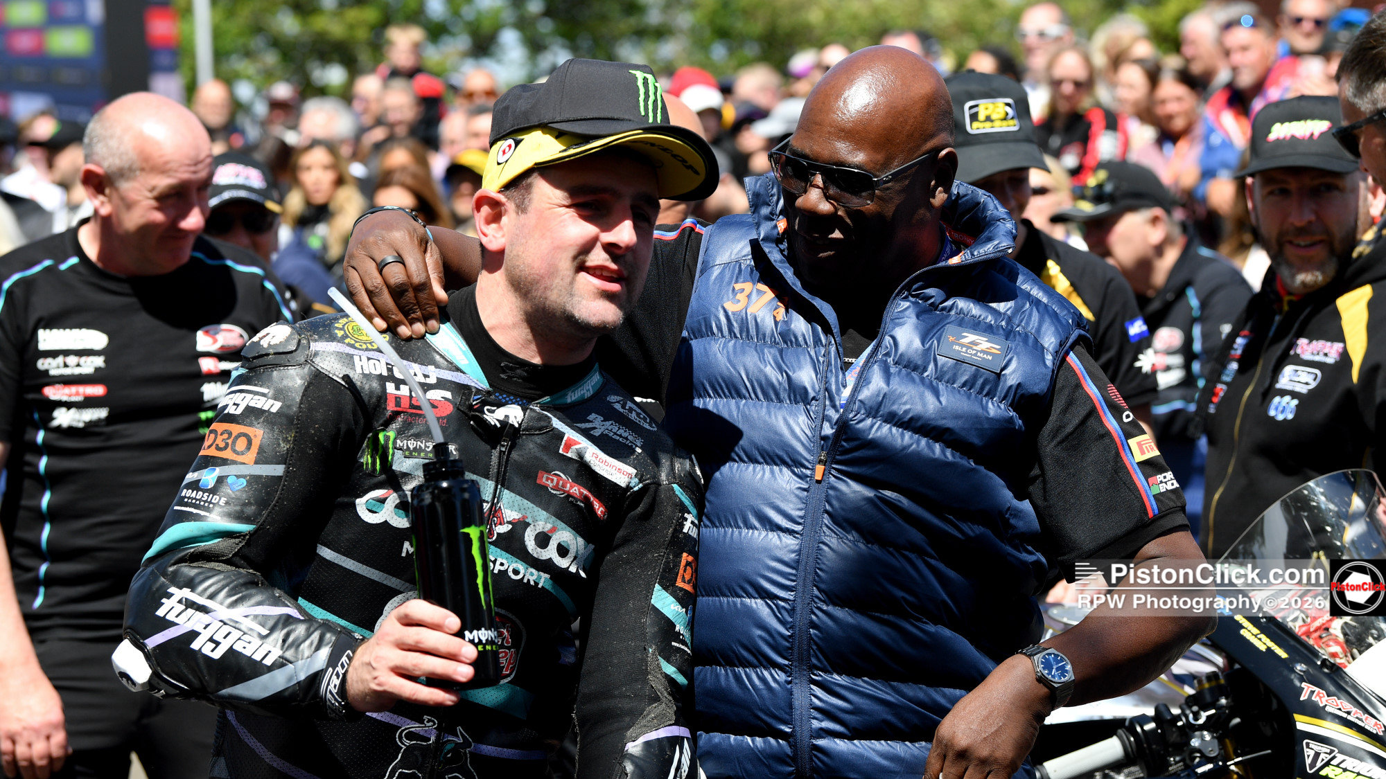 Michael Dunlop and Carl Cox Sportbike TT Race 1 IoM TT