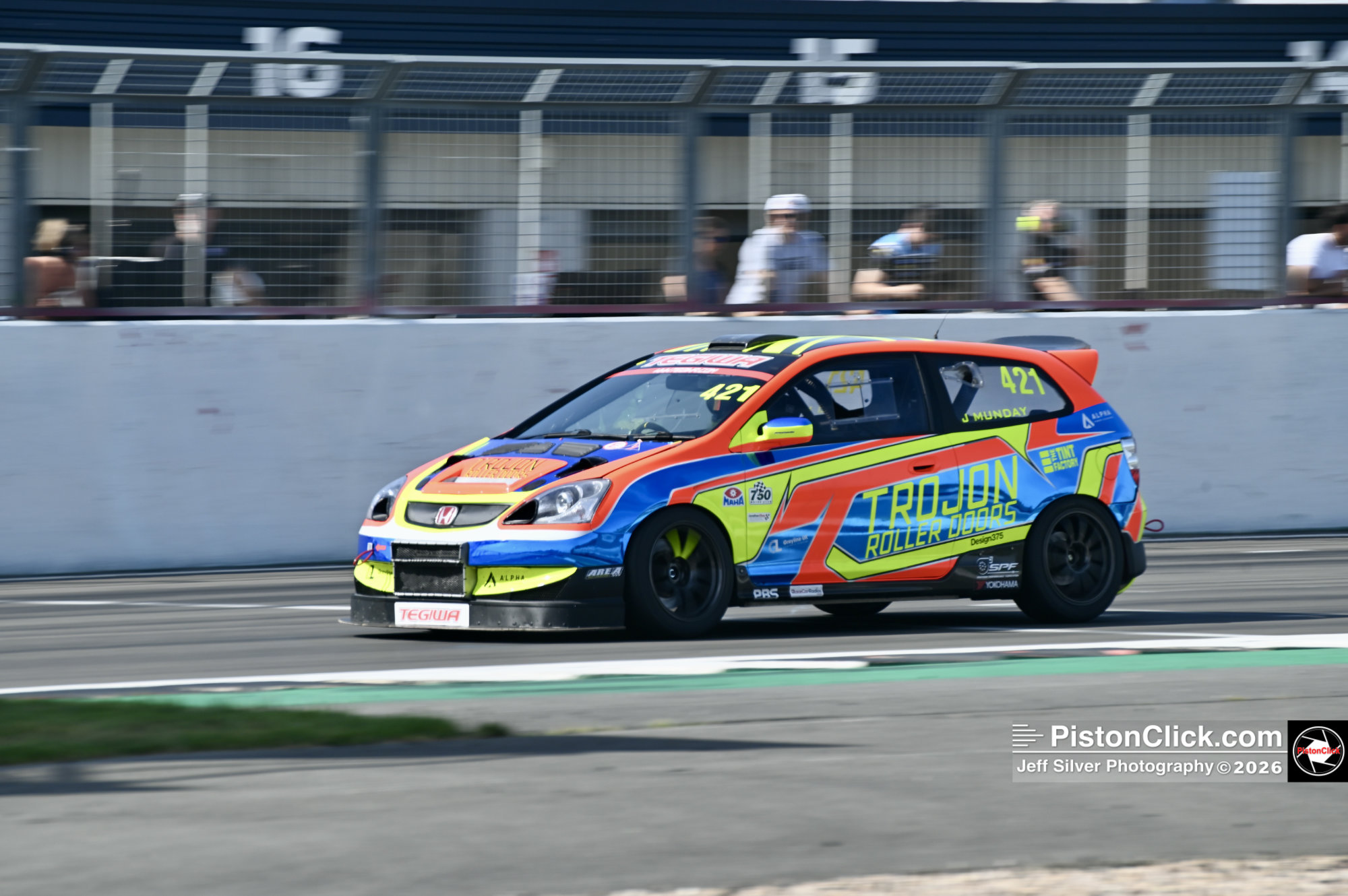 J Munday in the Honda Civic Tegiwa Road Sports Championship