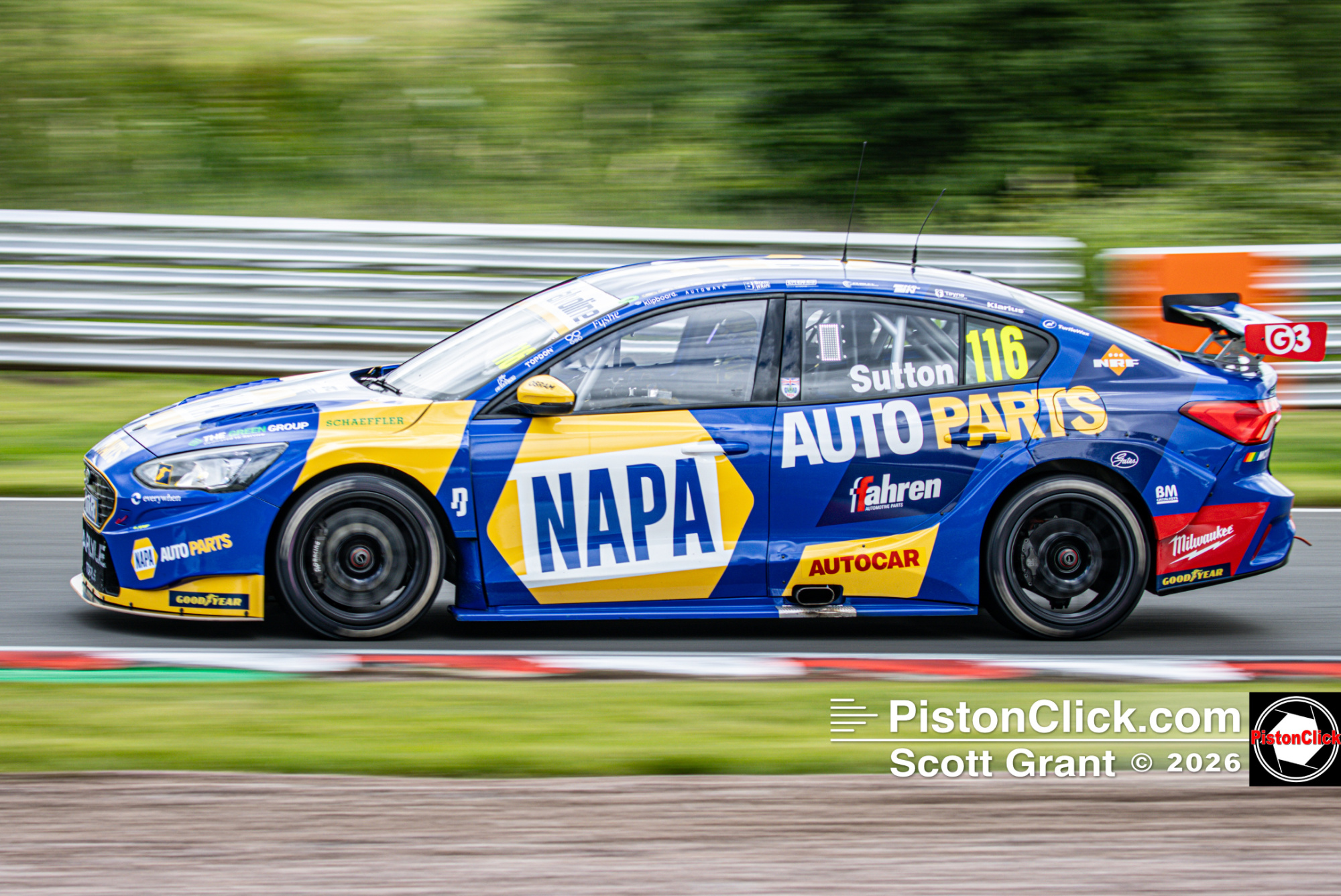 Ash Sutton BTCC Oulton Park 2026
