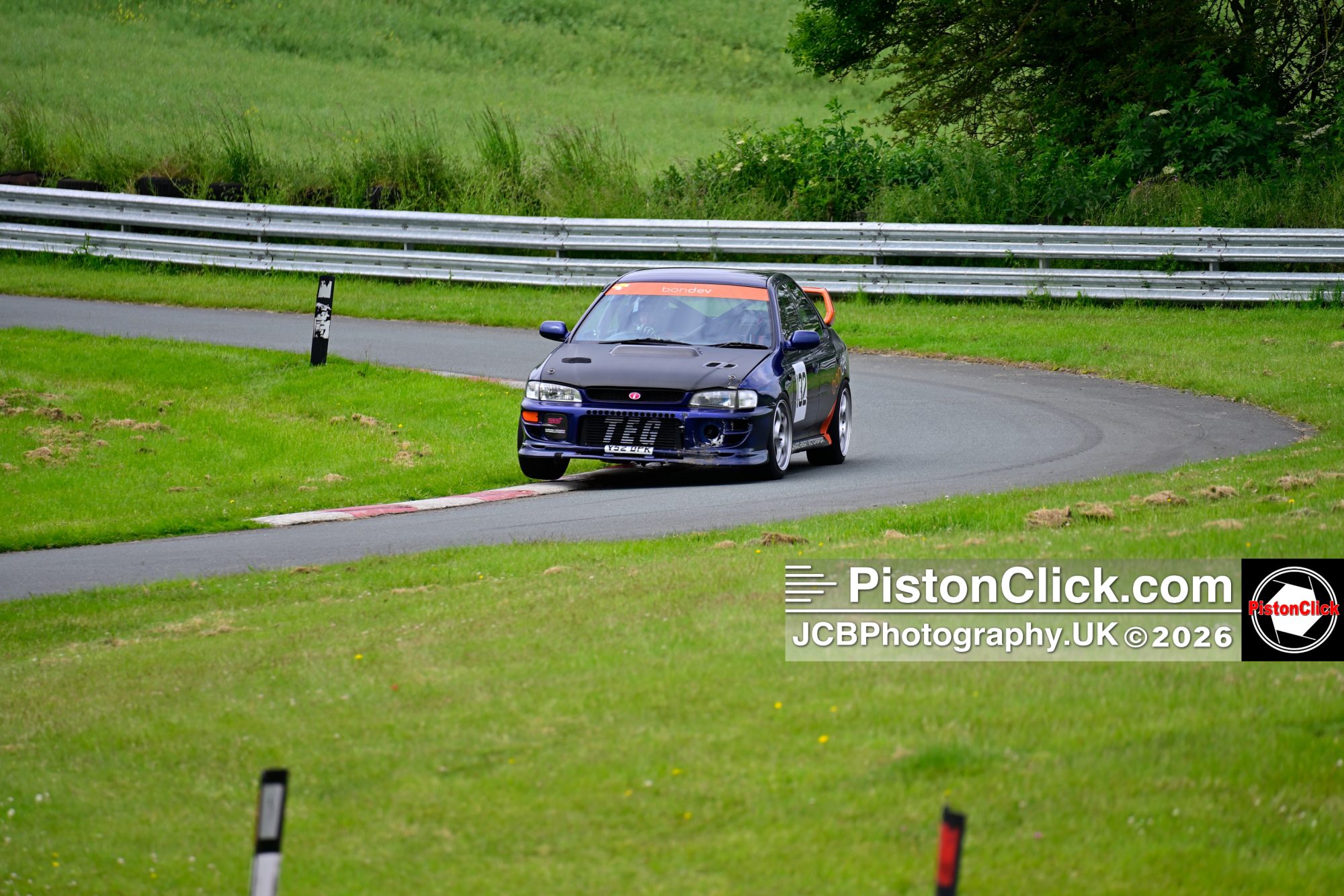 James Hudson in his Subaru Impreza