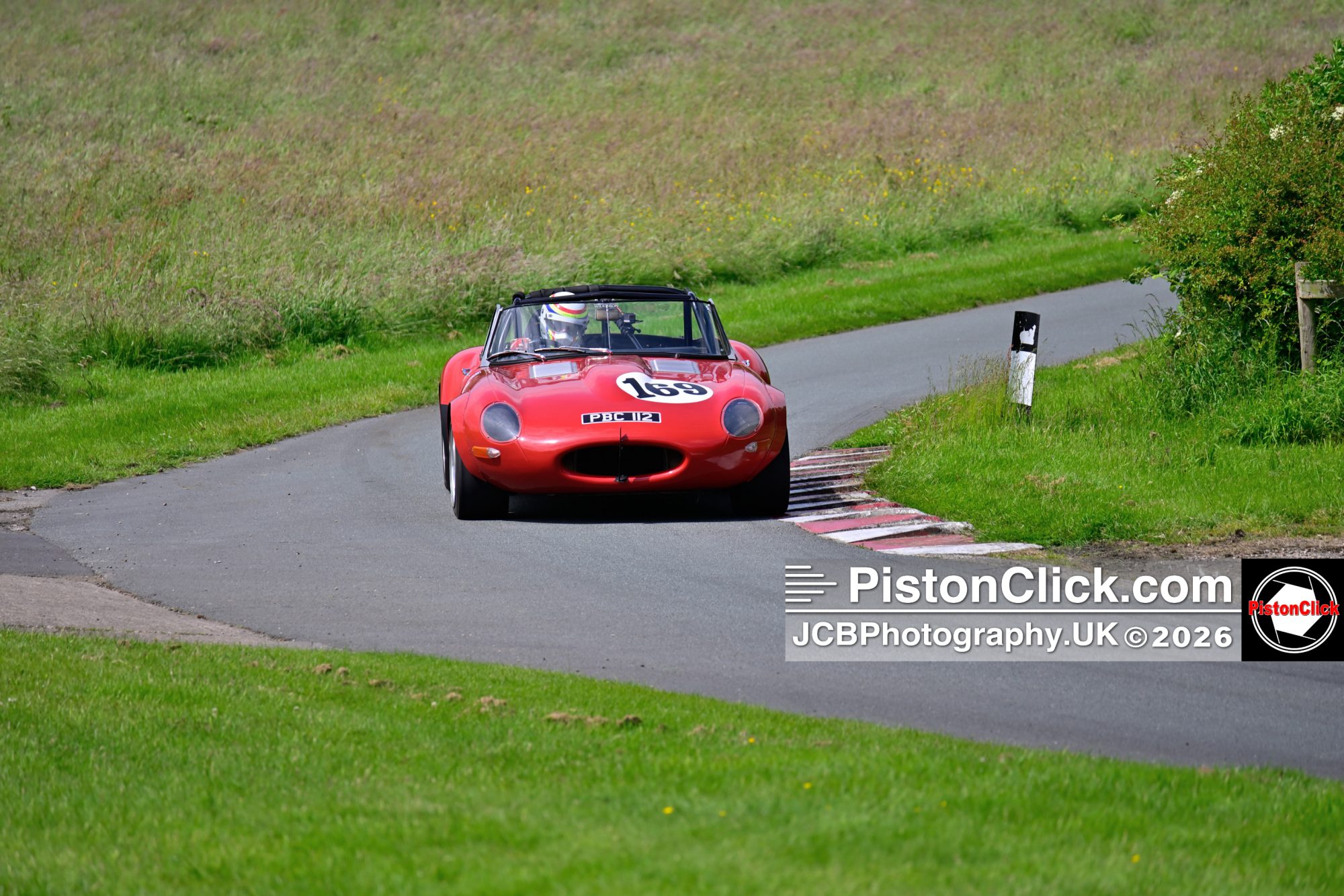 Haydn Spedding in his Jaguar E type