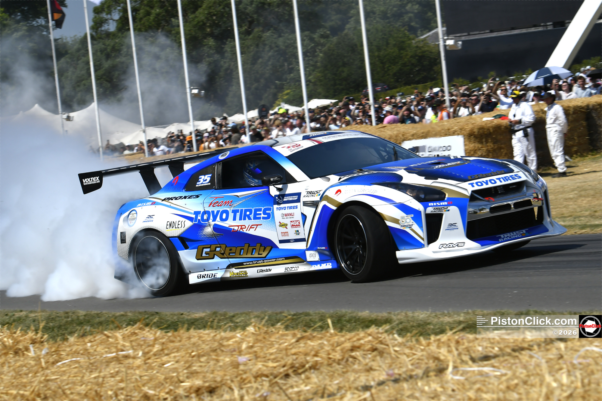 Drifting at Goodwood Festival of Speed