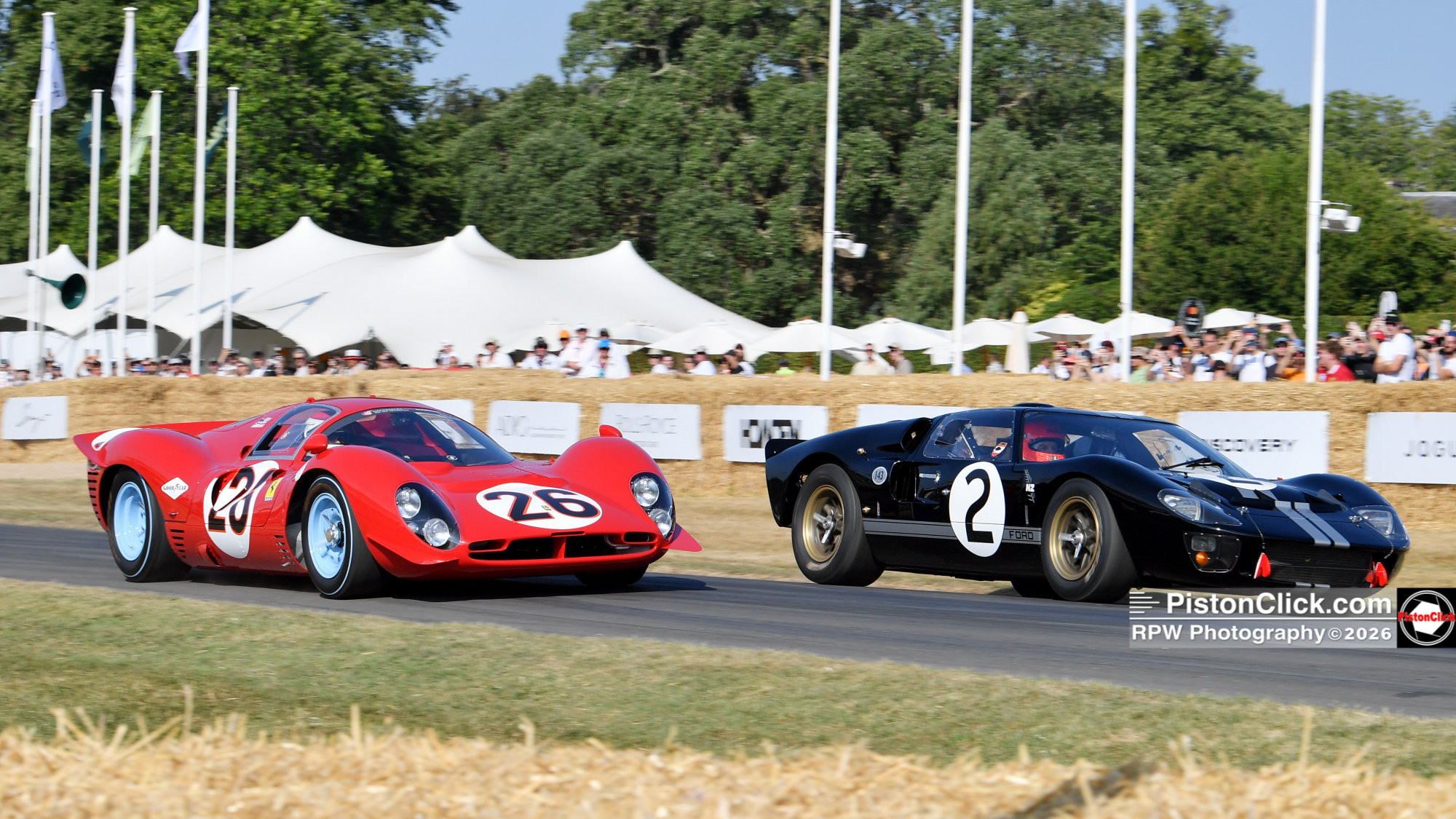 Ford GT40 Mk IIs from the famous 1966 Le Mans 1-2-3 finish