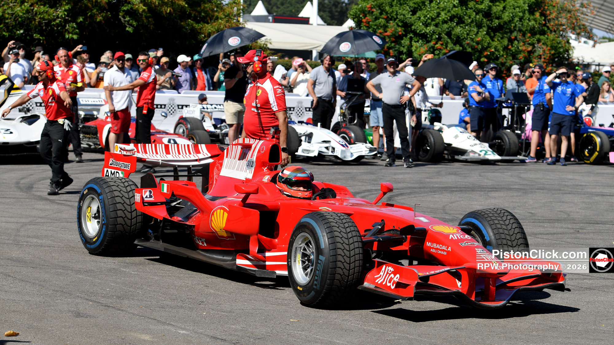 F1 in the Assembly area Goodwood Festival of Speed