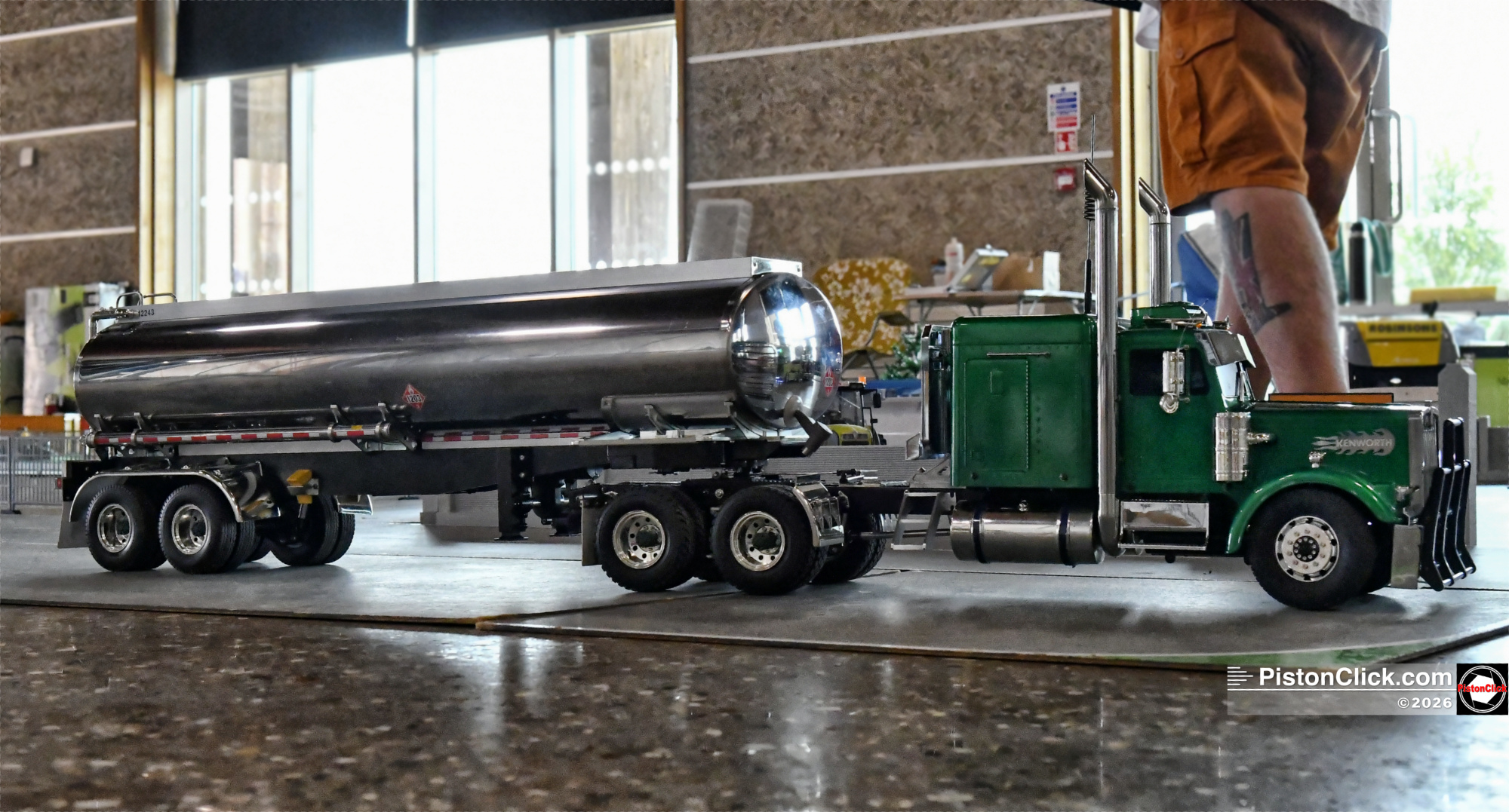 RC truck display