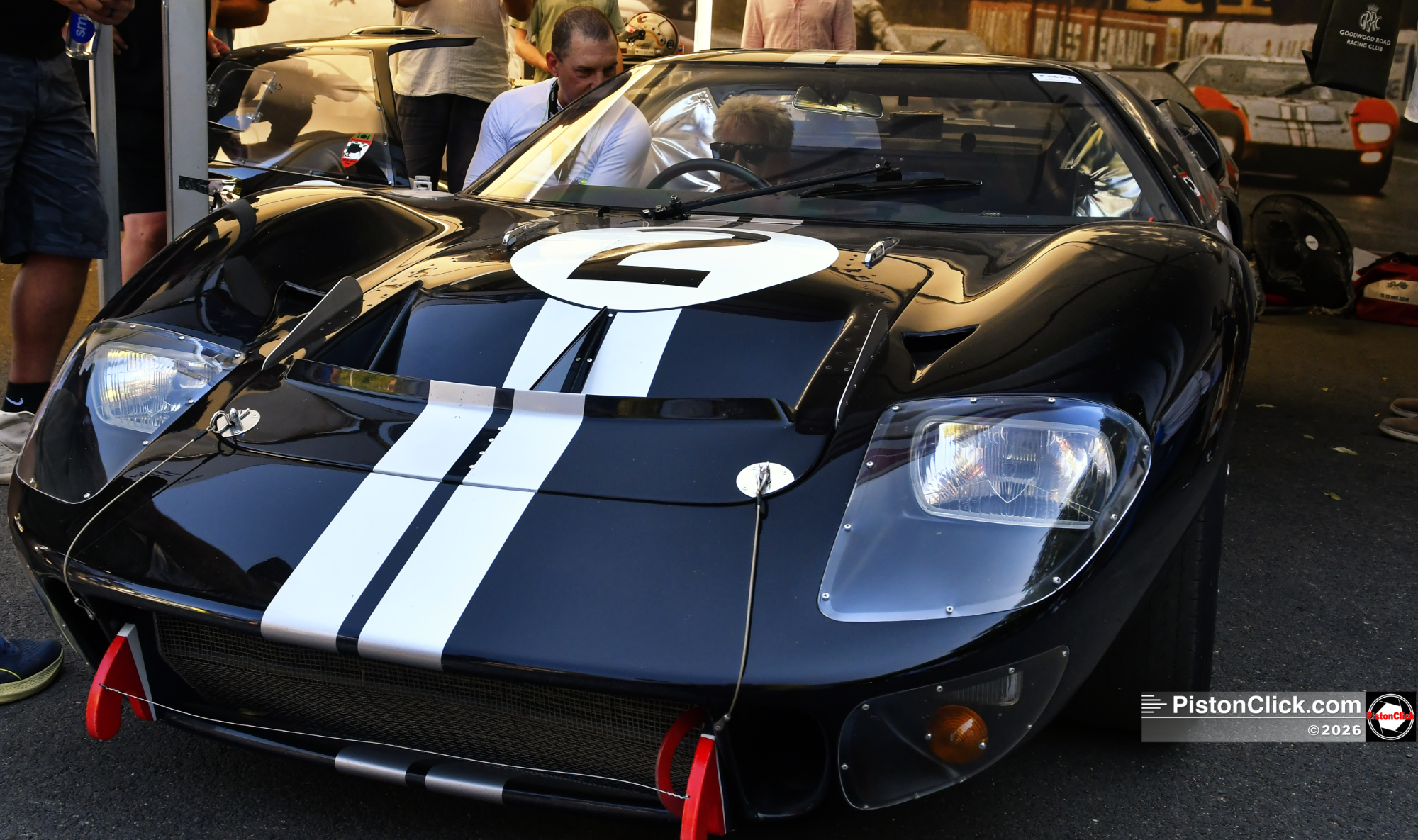 Ford GT40 Mk IIs from the famous 1966 Le Mans 1-2-3 finish